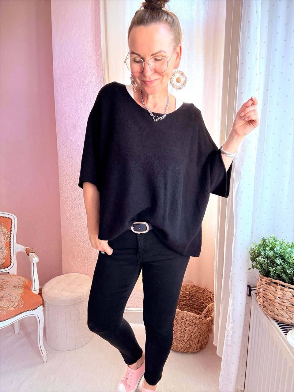 Shirt Kurz Pulli Strickhit viele Farben - FROLLEIN KÄTHE Shop