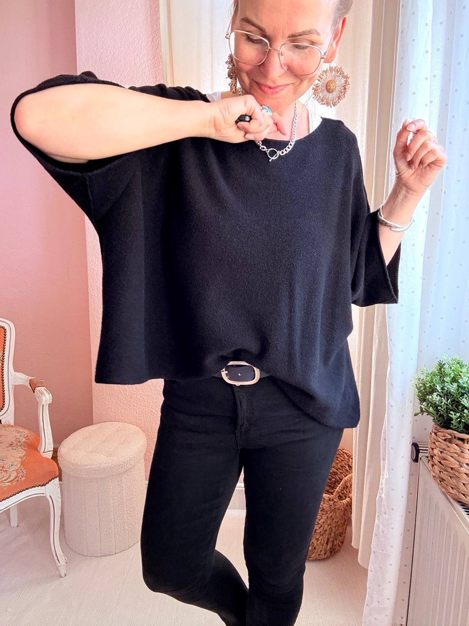 Shirt Kurz Pulli Strickhit viele Farben - FROLLEIN KÄTHE Shop