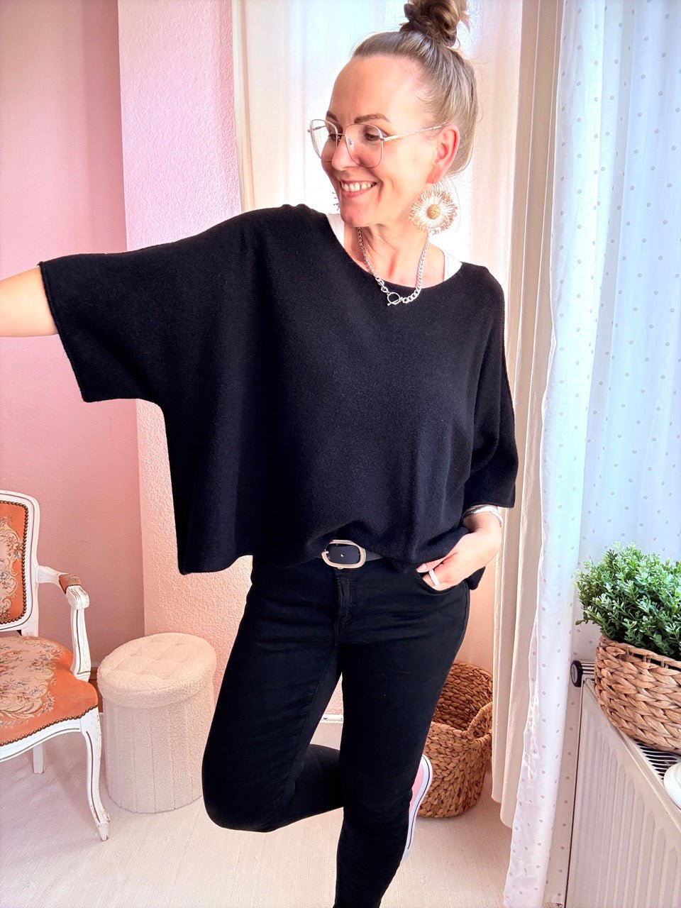 Shirt Kurz Pulli Strickhit viele Farben - FROLLEIN KÄTHE Shop