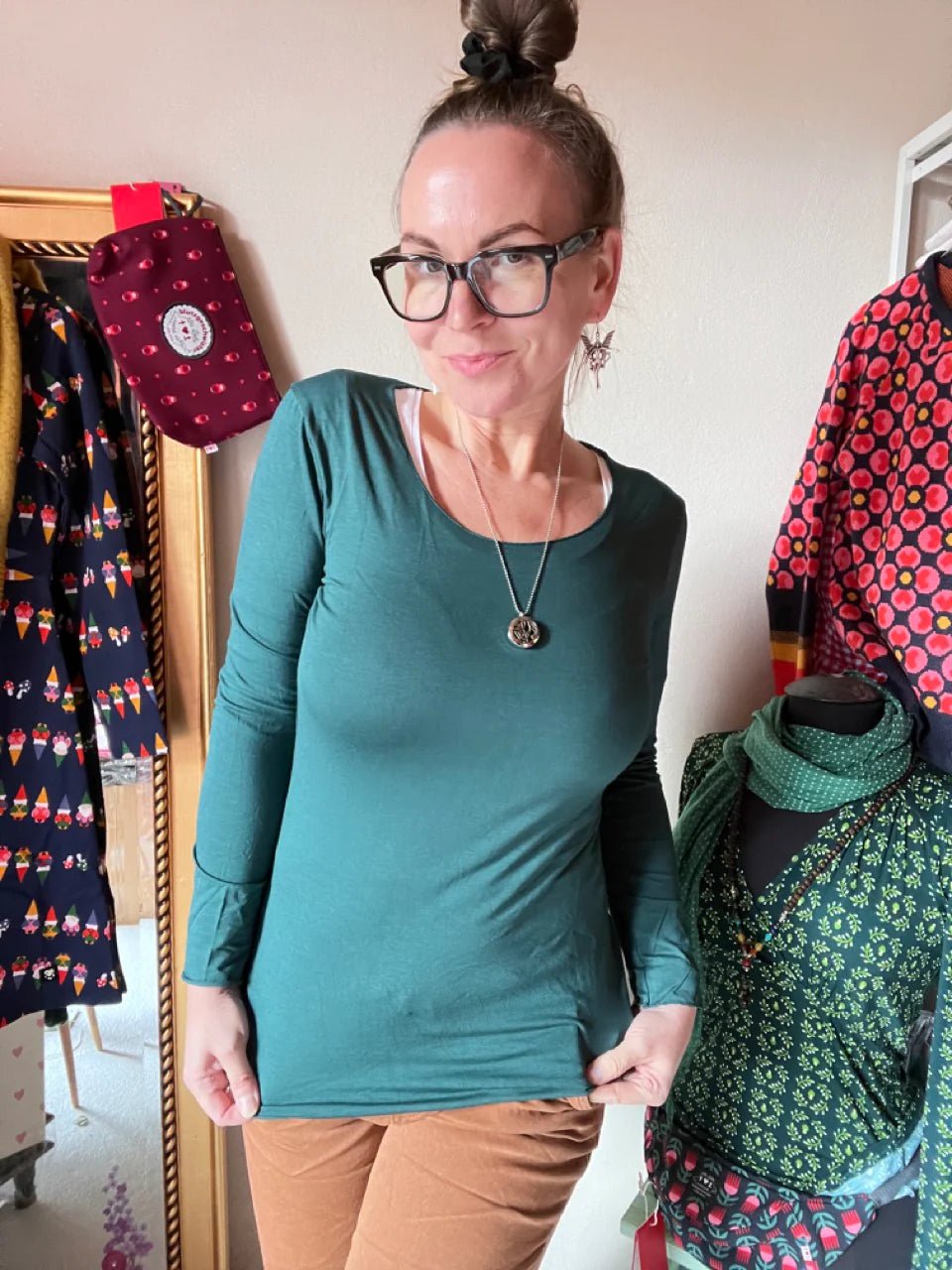 Shirt Langarm Basic Freude viele Farben - FROLLEIN KÄTHE Shop