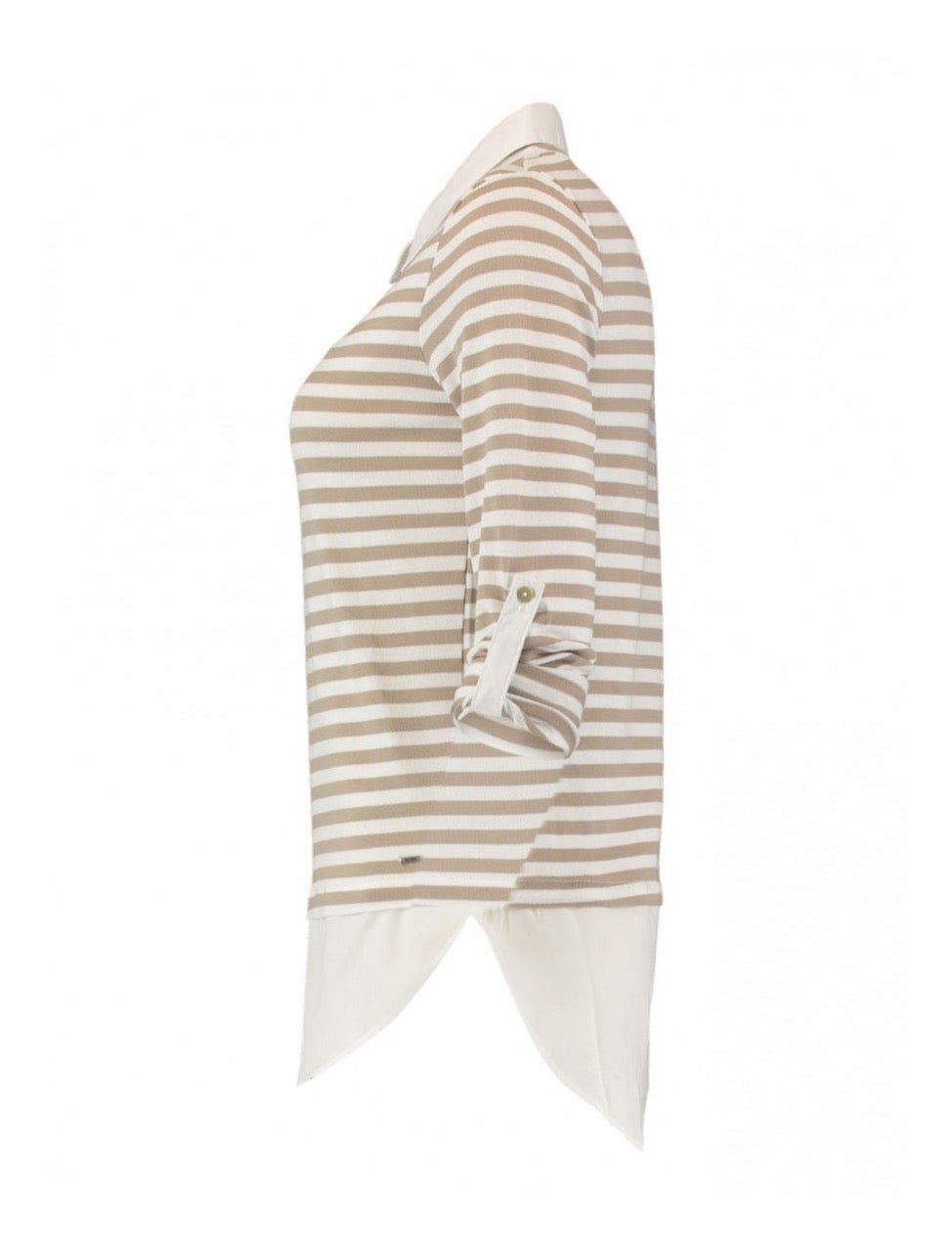 Shirt Langarm Blusenstyle Stripe Cream - FROLLEIN KÄTHE Shop