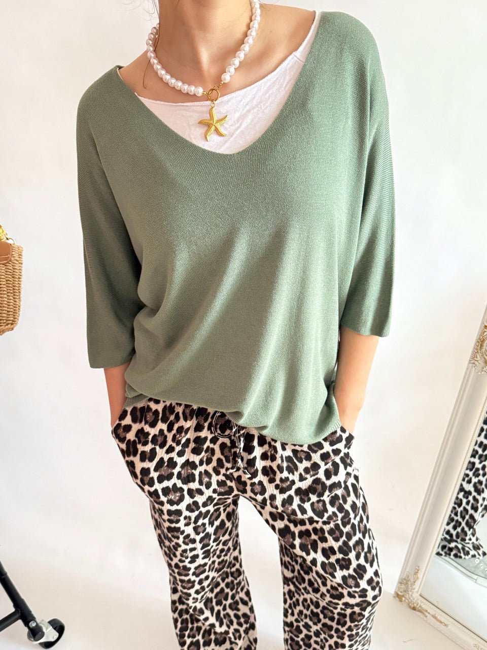 Shirt Leicht Verstrickt Bestseller! Basic Farben - FROLLEIN KÄTHE Shop