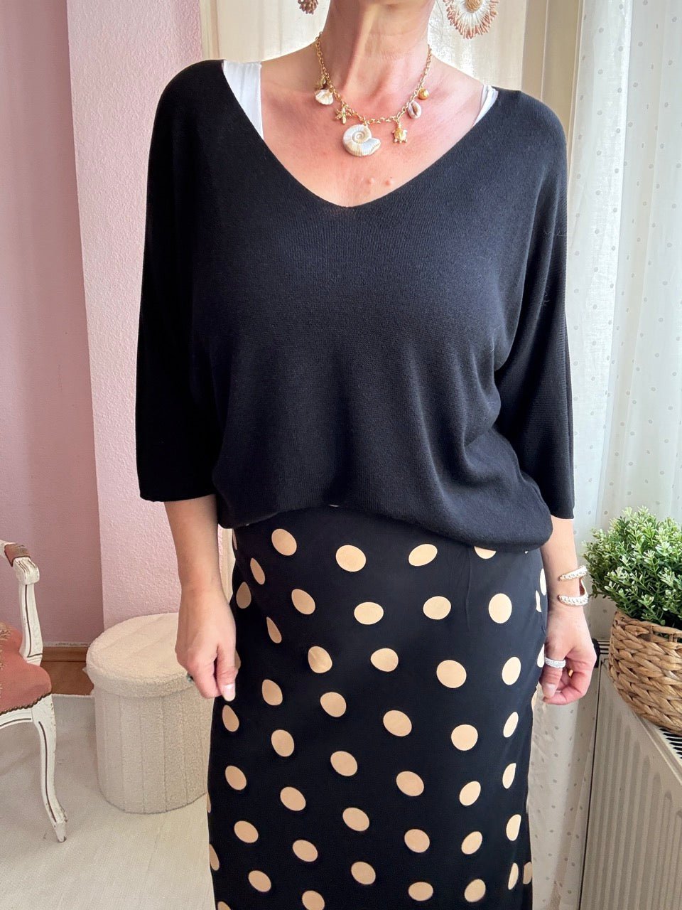 Shirt Leicht Verstrickt Bestseller! Basic Farben - FROLLEIN KÄTHE Shop