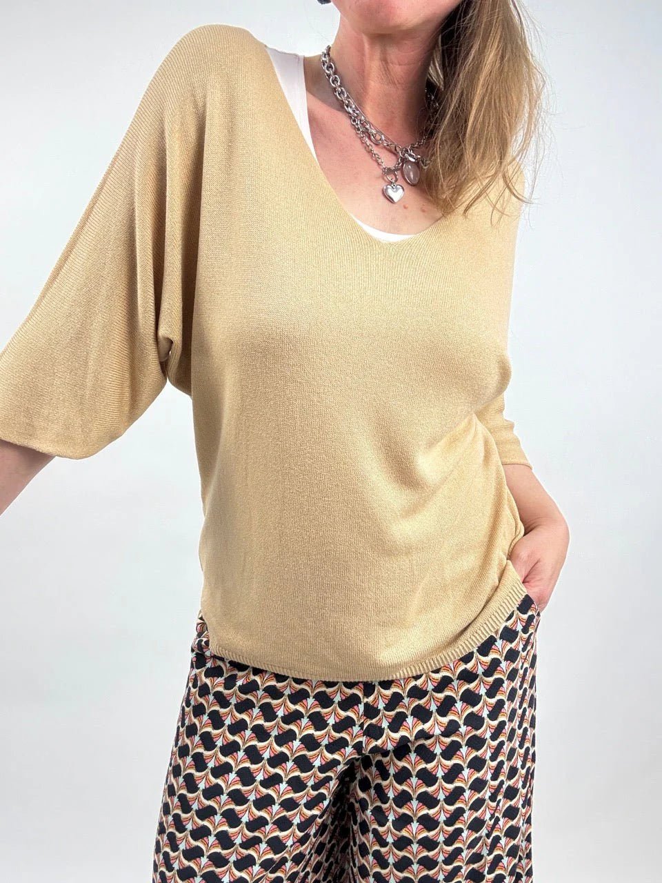 Shirt Leicht Verstrickt Bestseller! Basic Farben - FROLLEIN KÄTHE Shop