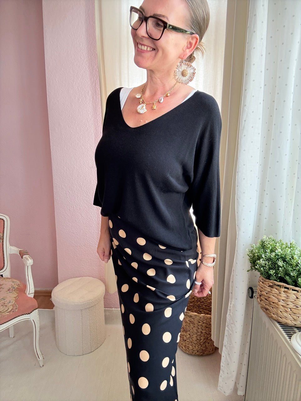 Shirt Leicht Verstrickt Bestseller! Basic Farben - FROLLEIN KÄTHE Shop