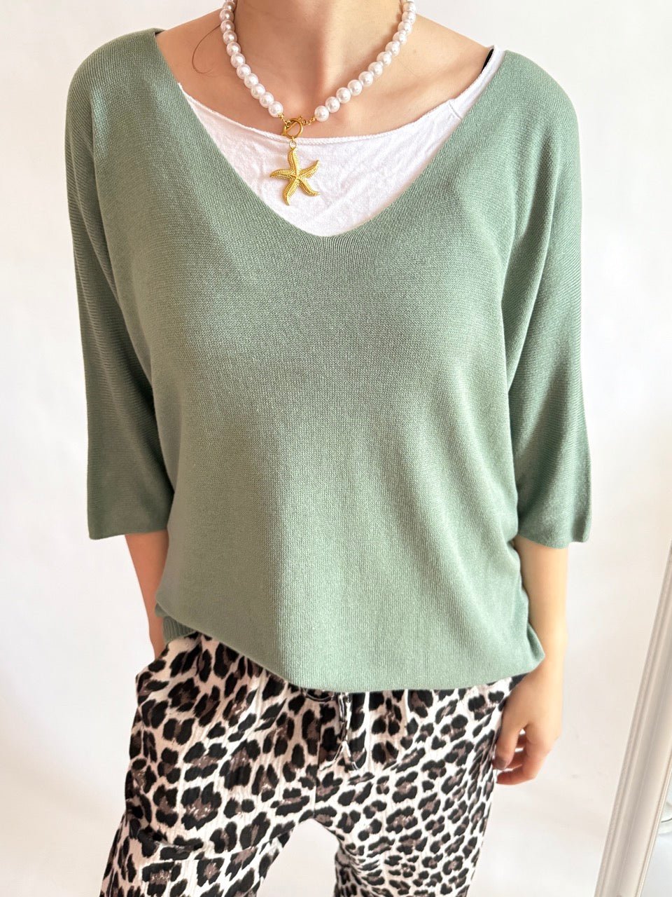 Shirt Leicht Verstrickt Bestseller! Basic Farben - FROLLEIN KÄTHE Shop