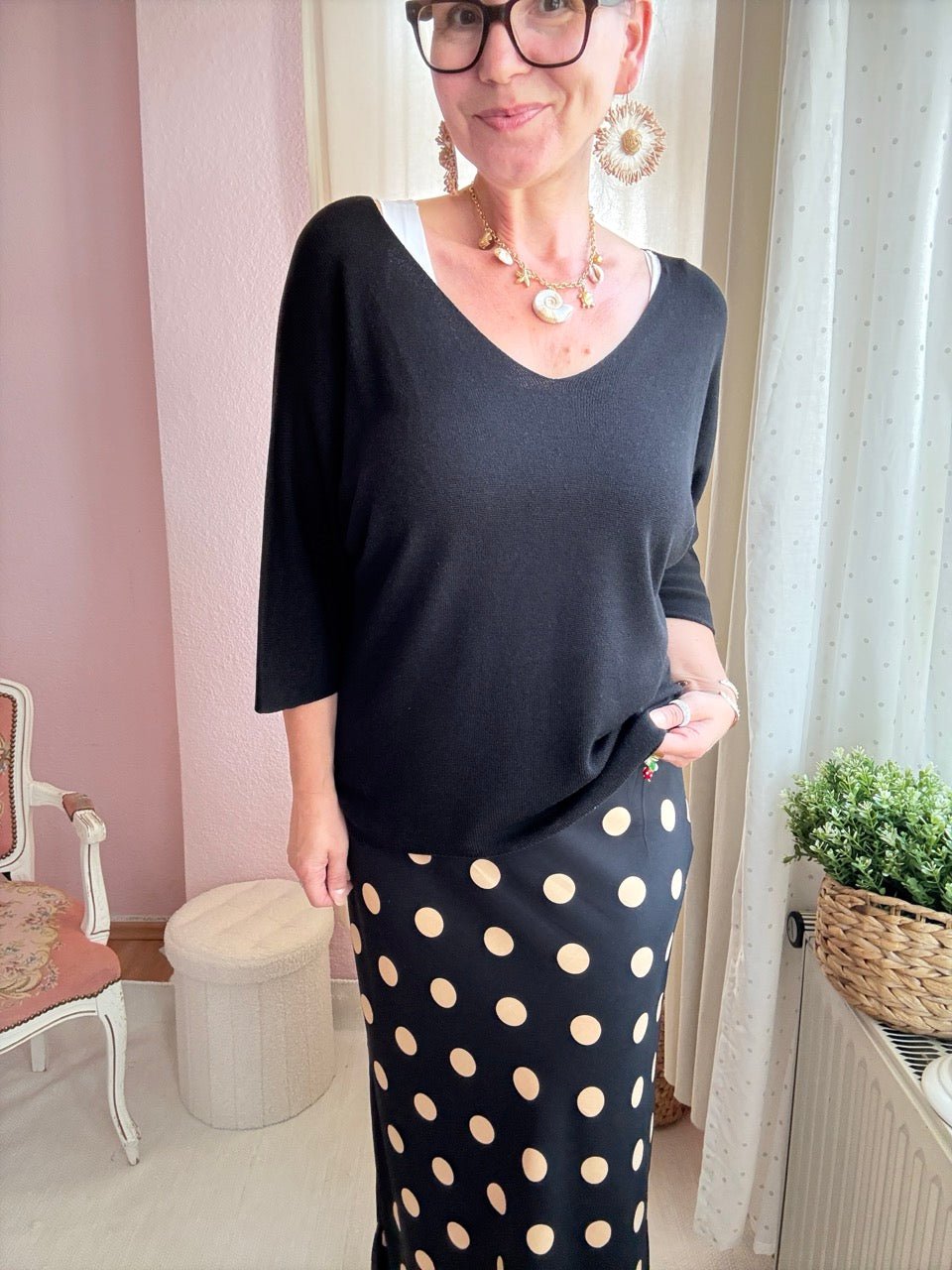 Shirt Leicht Verstrickt Bestseller! Basic Farben - FROLLEIN KÄTHE Shop