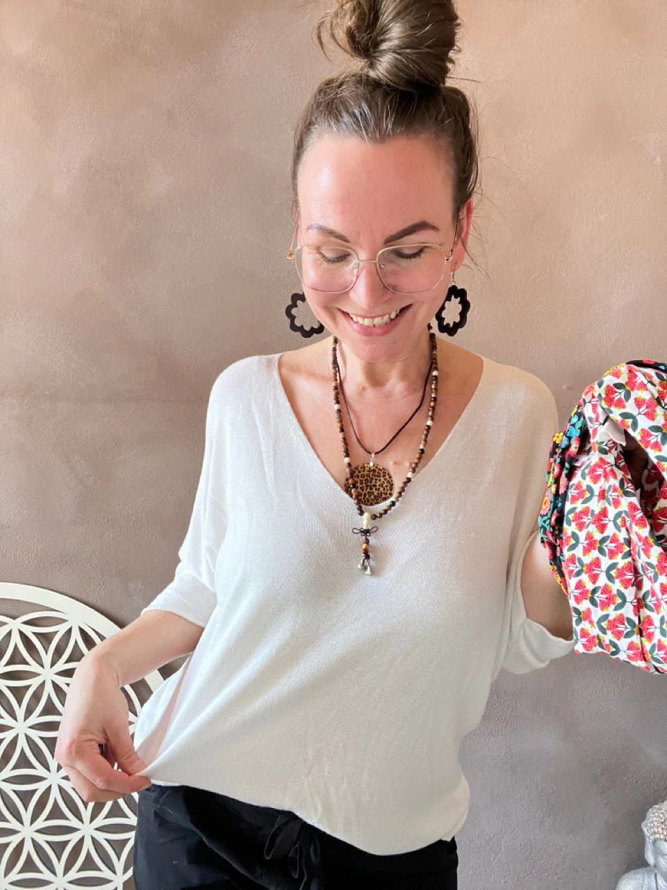 Shirt Leicht Verstrickt Bestseller! Basic Farben - FROLLEIN KÄTHE Shop