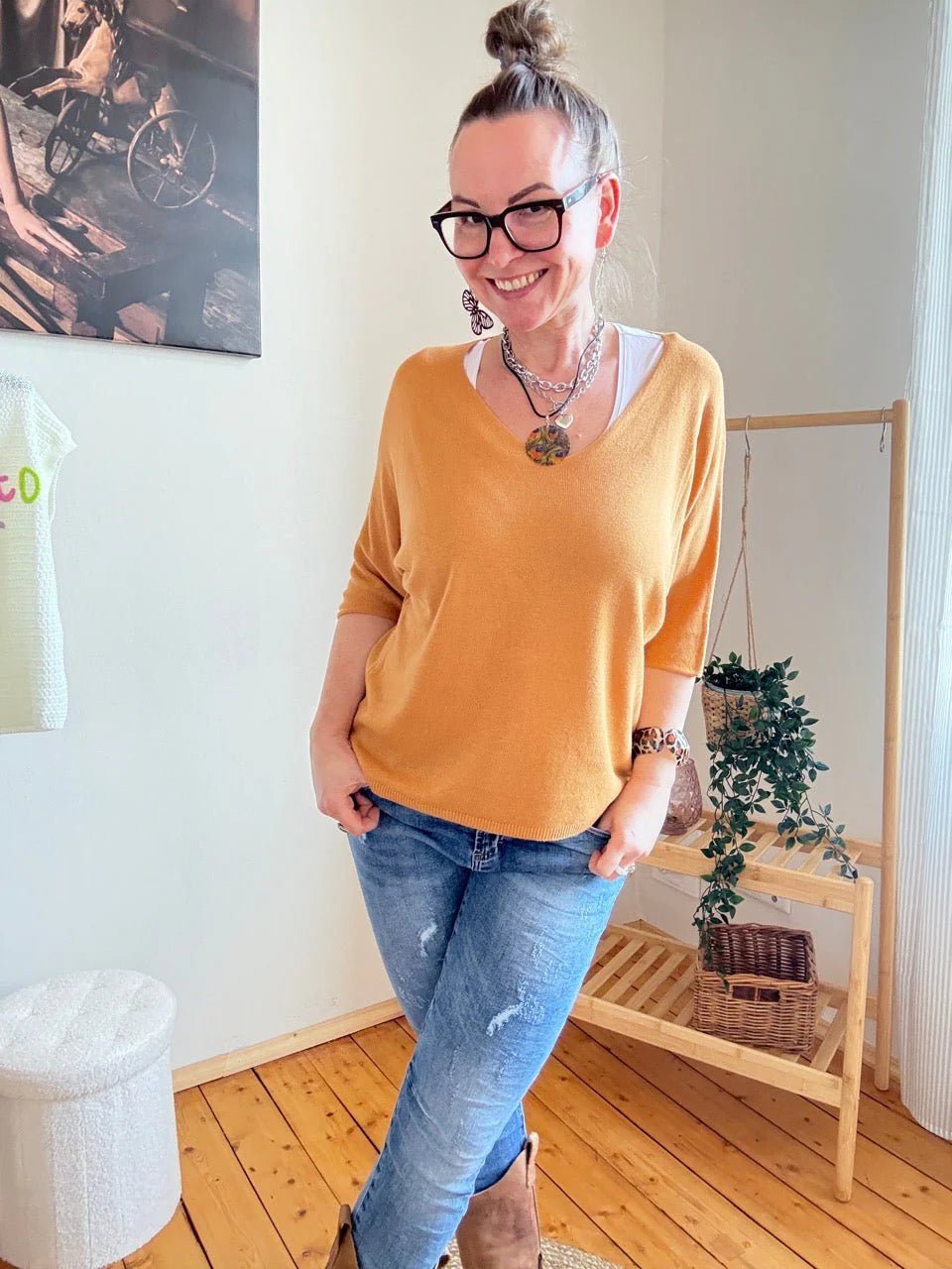Shirt Leicht Verstrickt Bestseller! Viele Farben - FROLLEIN KÄTHE Shop