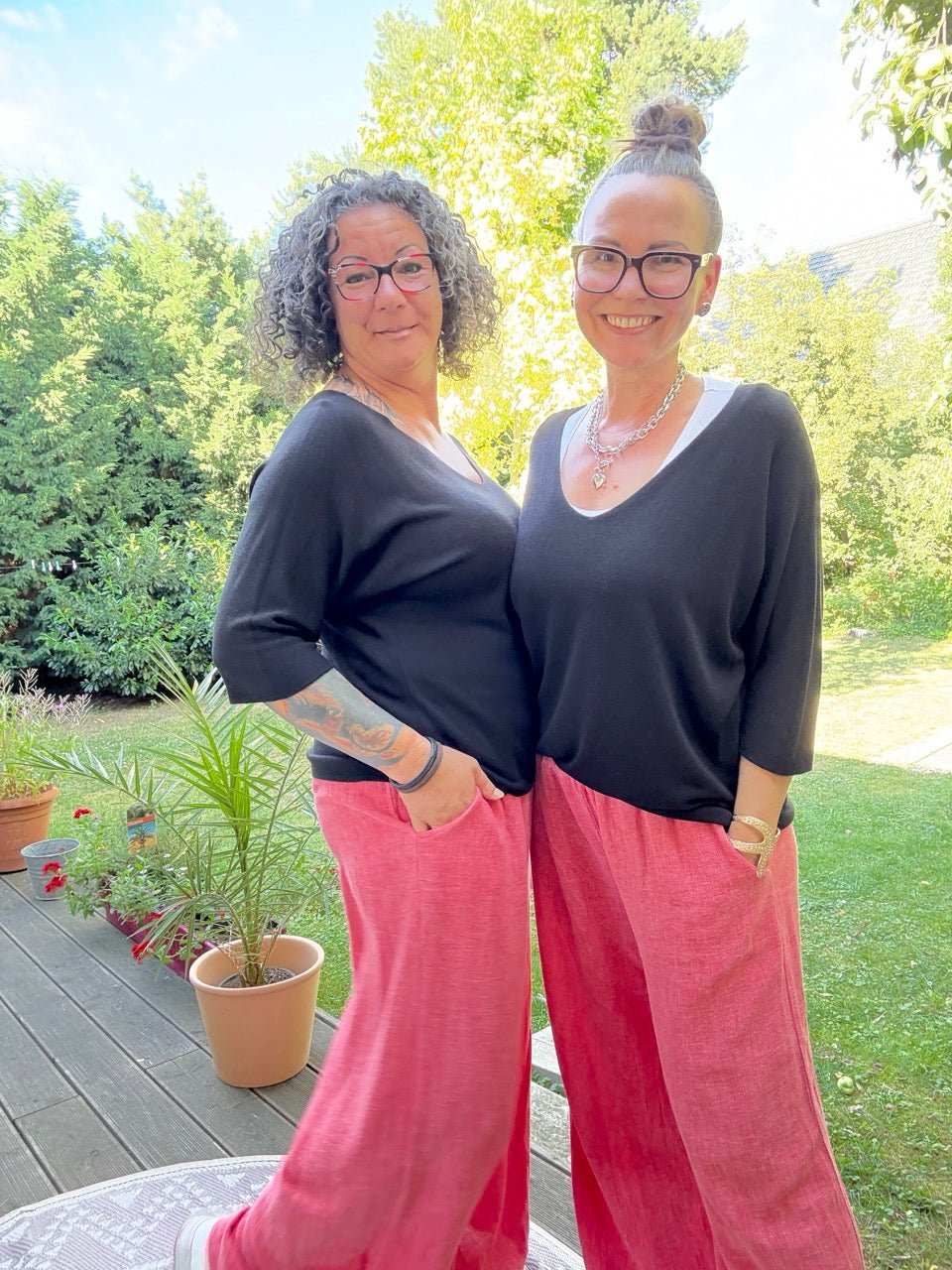 Shirt Leicht Verstrickt Schwarz - FROLLEIN KÄTHE Shop