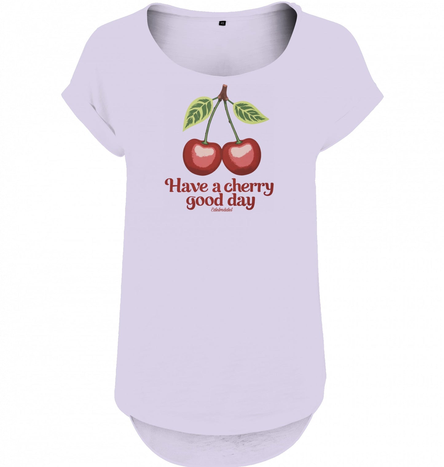Shirt Slub Edelmädel Cherry Day Print vorn - FROLLEIN KÄTHE Shop
