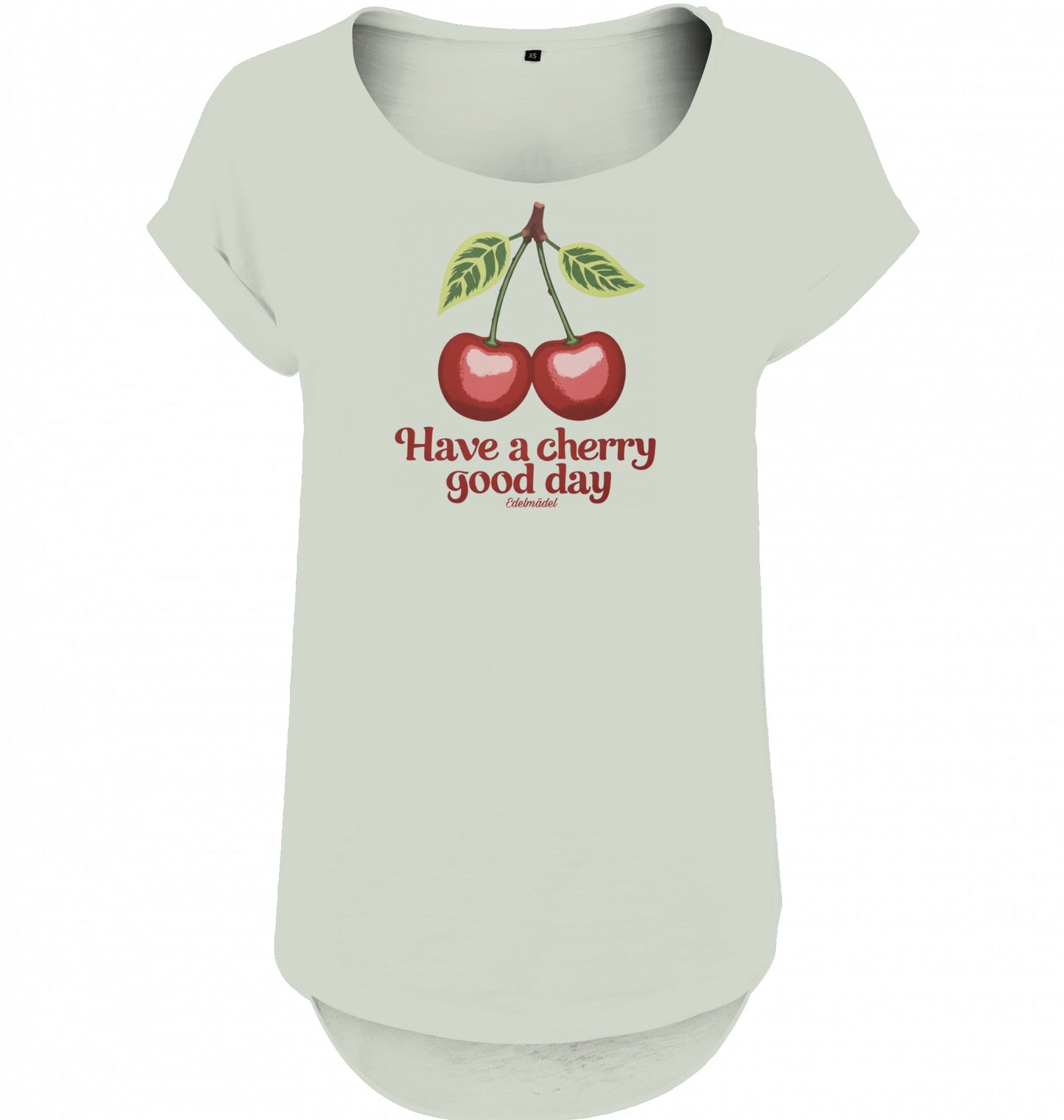 Shirt Slub Edelmädel Cherry Day Print vorn - FROLLEIN KÄTHE Shop