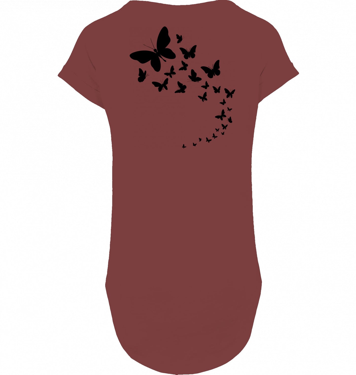 Shirt Slub Edelmädel Schmetterlinge Rückenmotiv - FROLLEIN KÄTHE Shop