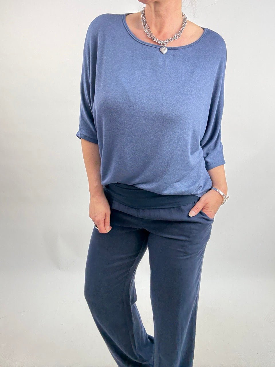 Shirt Sommerwind Jeansblau - FROLLEIN KÄTHE Shop