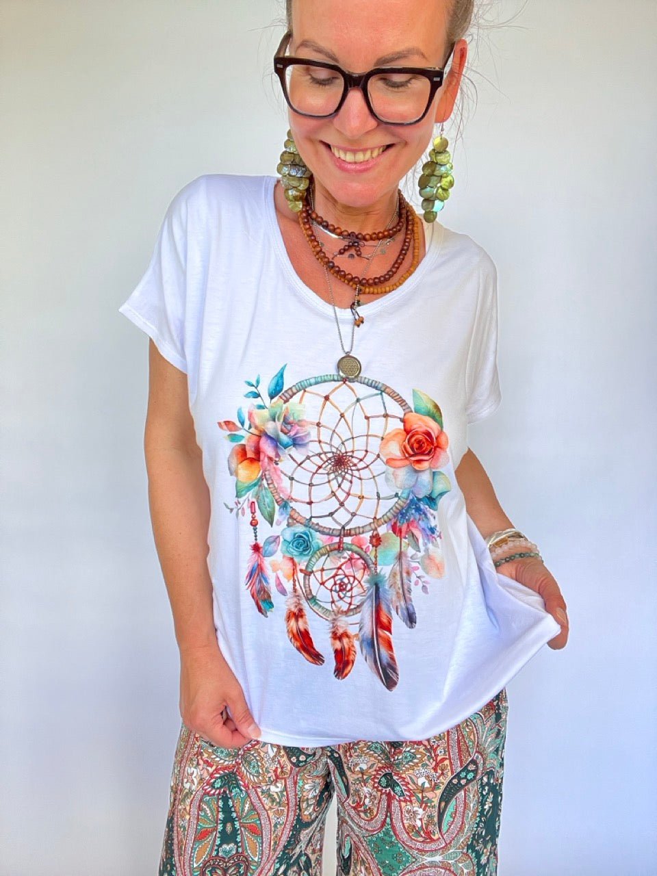 Shirt Traumfänger Weiß - FROLLEIN KÄTHE Shop