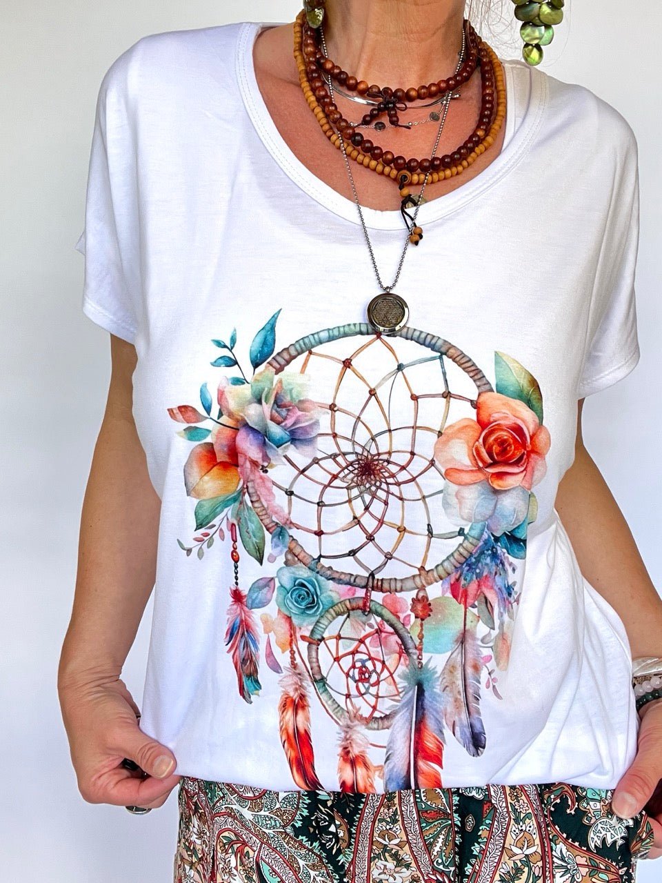 Shirt Traumfänger Weiß - FROLLEIN KÄTHE Shop