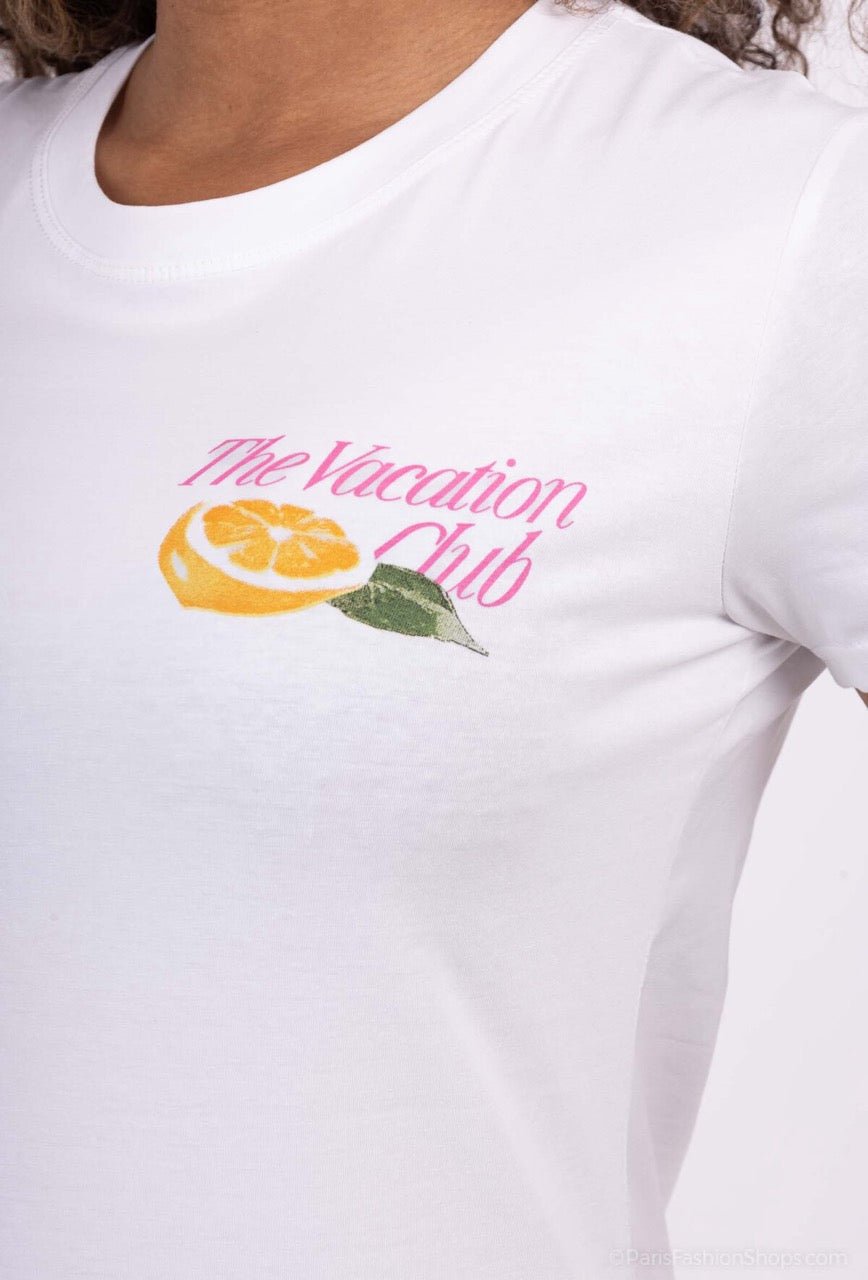 Shirt Vacation Club Weiß - FROLLEIN KÄTHE Shop