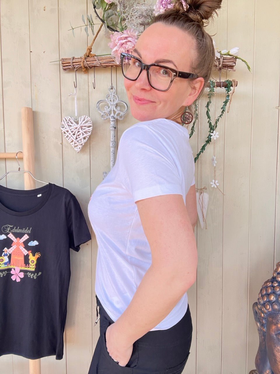 Shirt Weltenbummlerin Edelmädel - Ladies Premium Shirt - FROLLEIN KÄTHE Shop