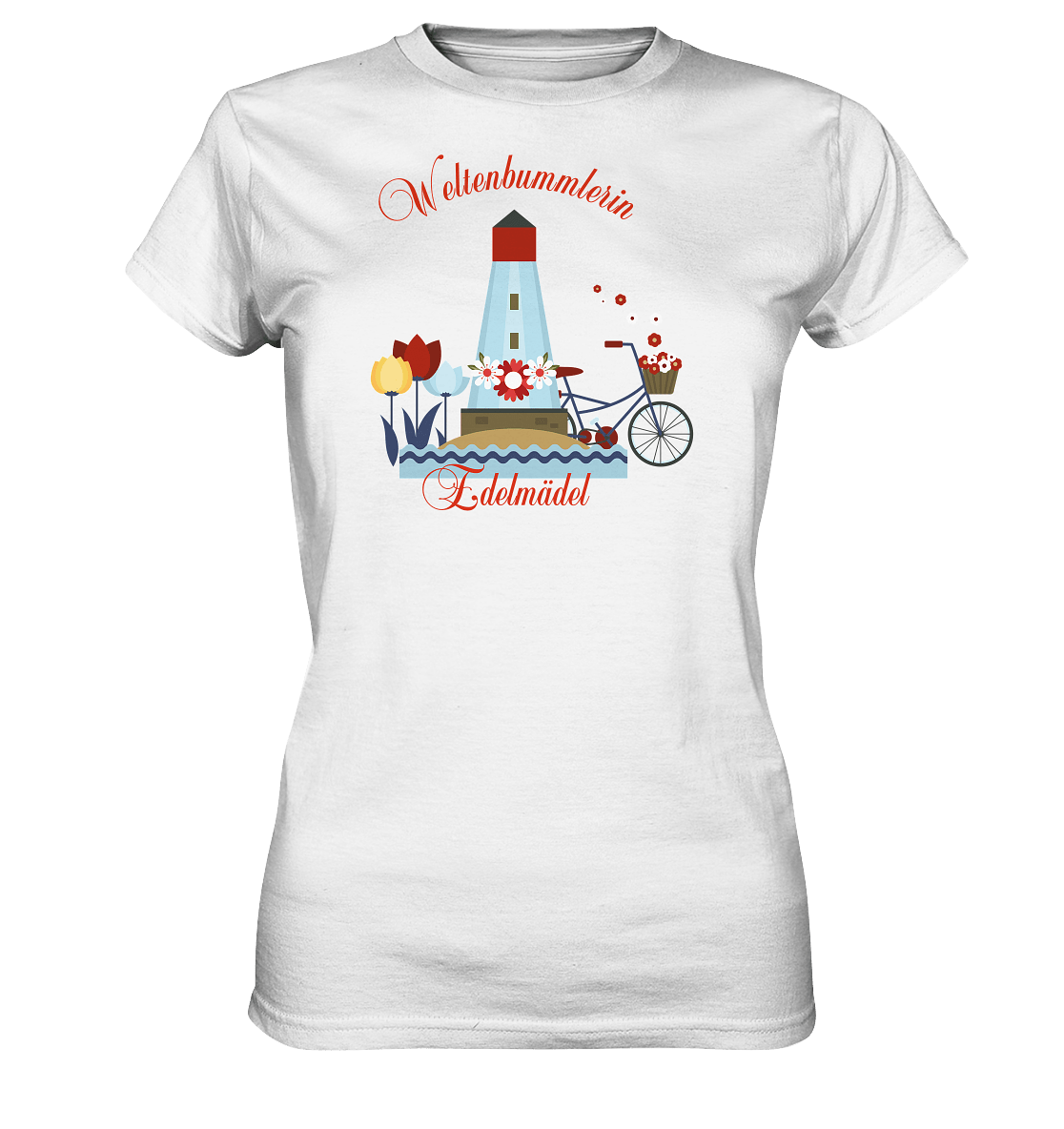 Shirt Weltenbummlerin Edelmädel - Ladies Premium Shirt - FROLLEIN KÄTHE Shop