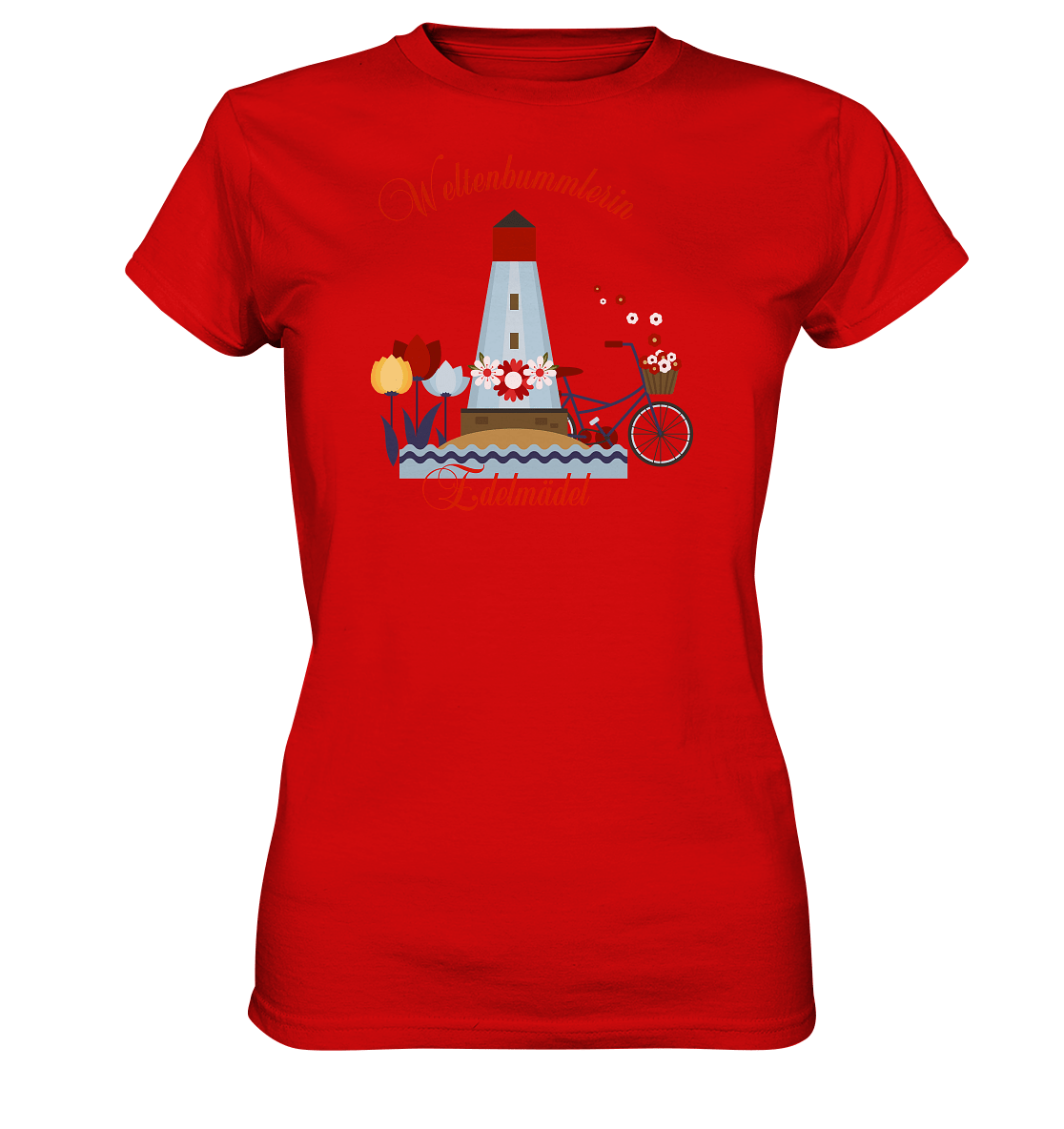 Shirt Weltenbummlerin Edelmädel - Ladies Premium Shirt - FROLLEIN KÄTHE Shop