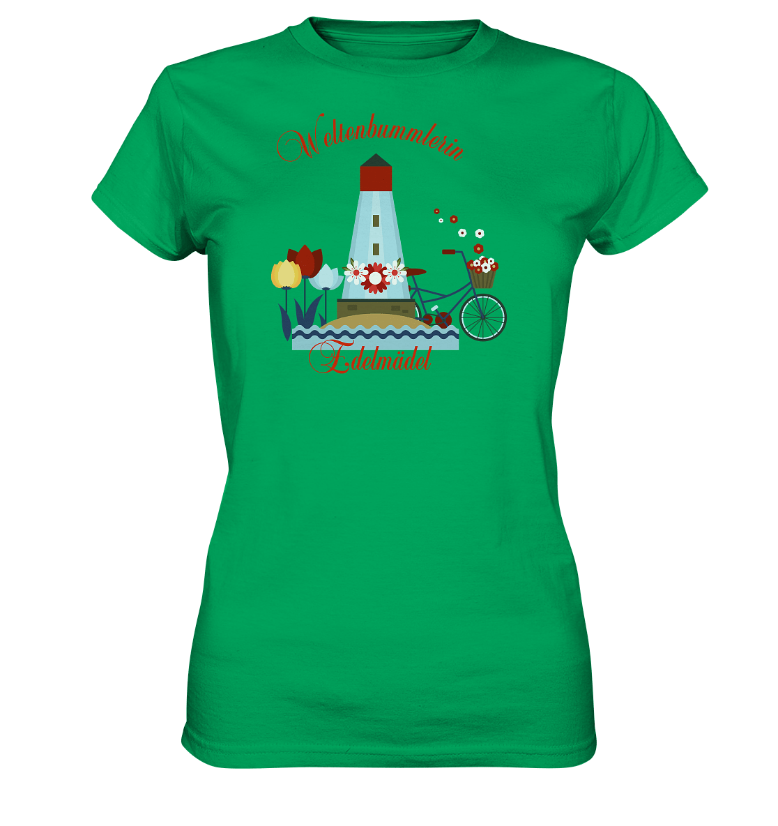 Shirt Weltenbummlerin Edelmädel - Ladies Premium Shirt - FROLLEIN KÄTHE Shop