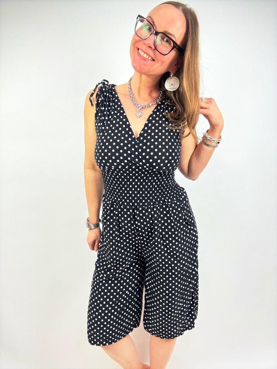 Shorts - Overall Dottie Schwarz - FROLLEIN KÄTHE Shop