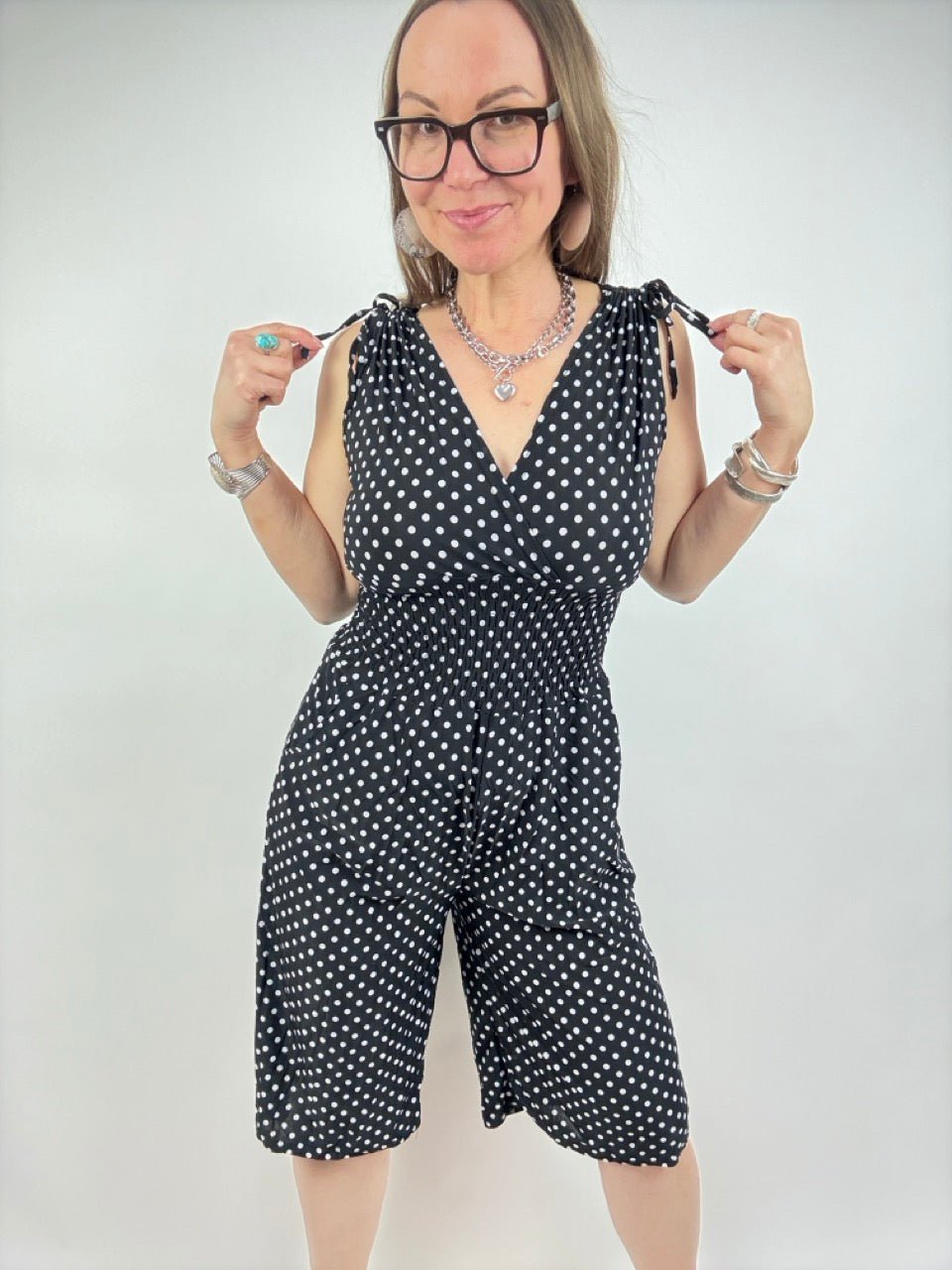 Shorts - Overall Dottie Schwarz - FROLLEIN KÄTHE Shop