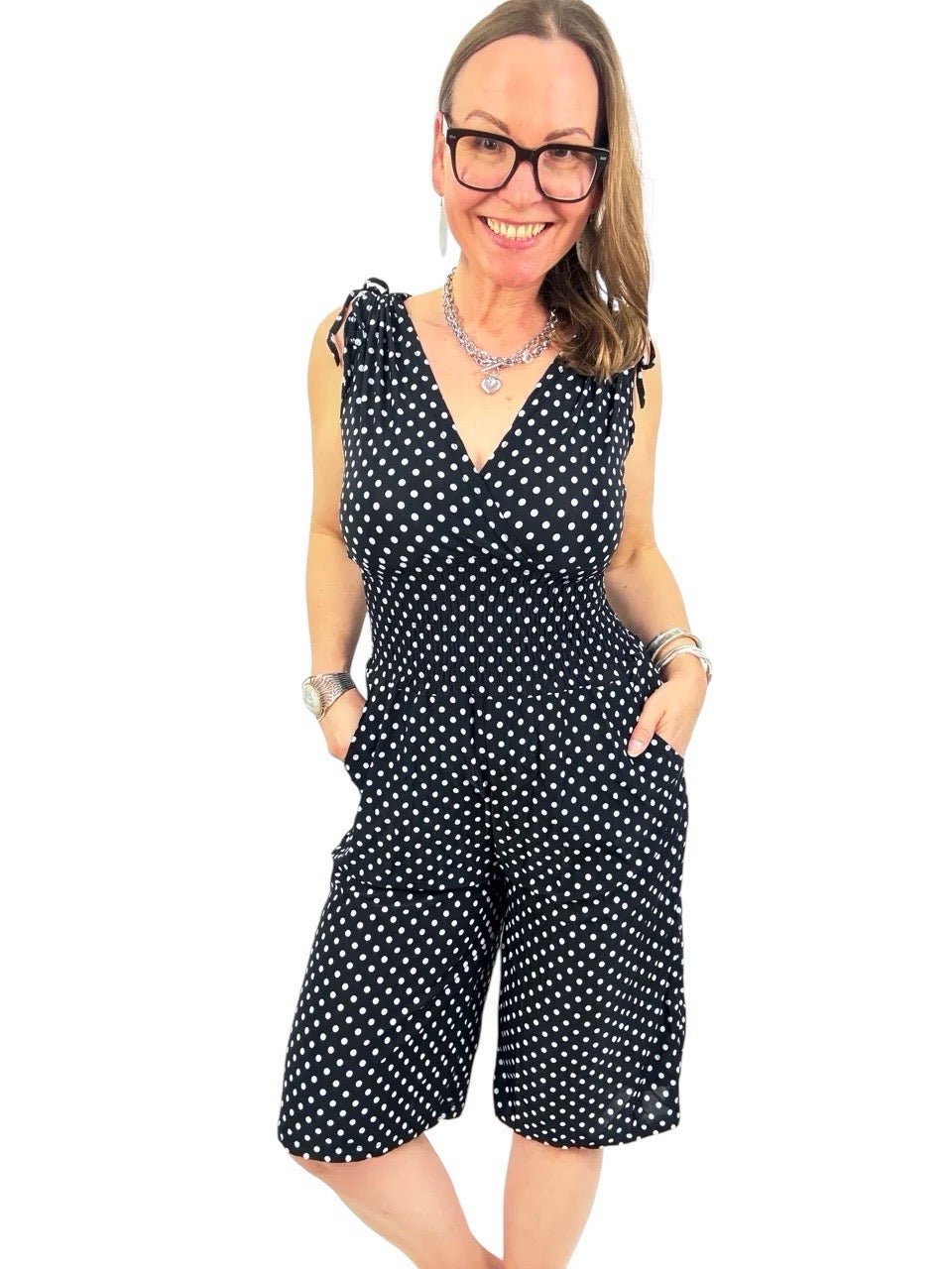 Shorts - Overall Dottie Schwarz - FROLLEIN KÄTHE Shop