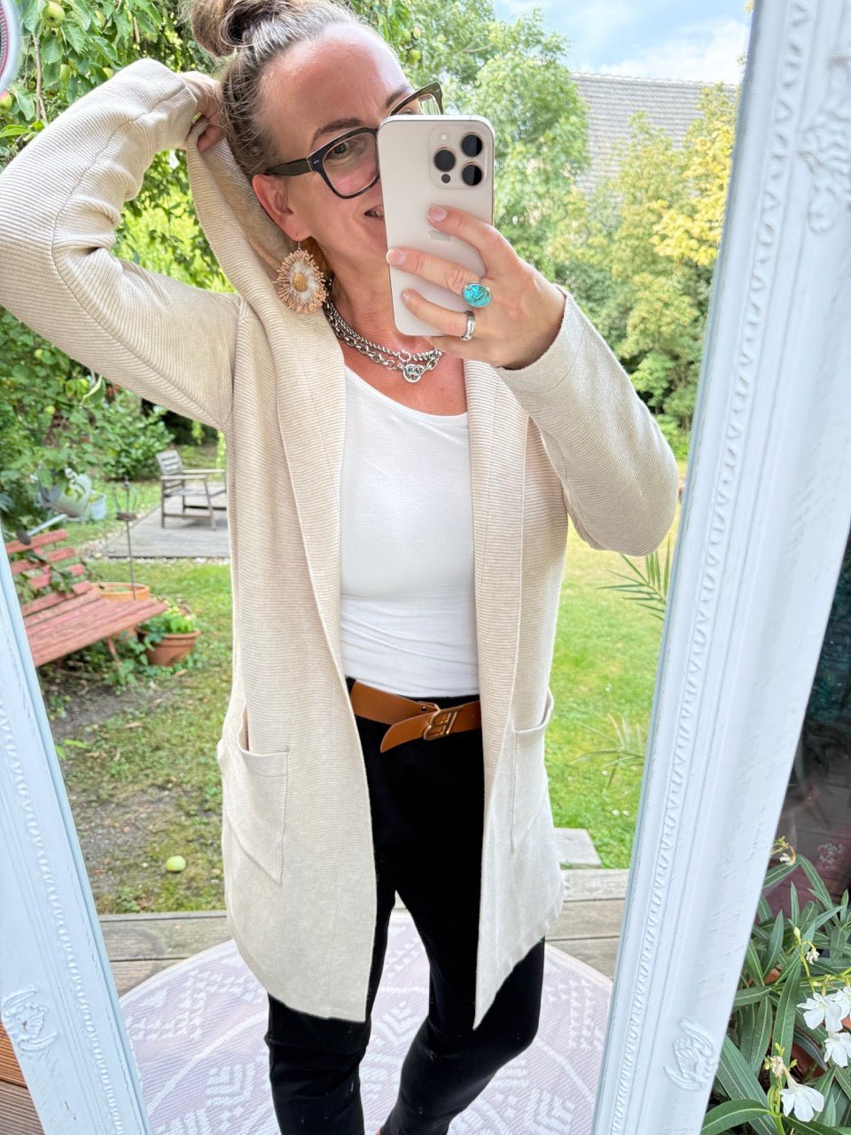 Strickjacke Anna Cream - FROLLEIN KÄTHE Shop