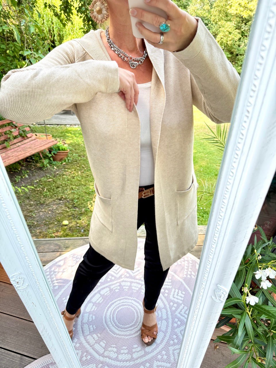 Strickjacke Anna Cream - FROLLEIN KÄTHE Shop