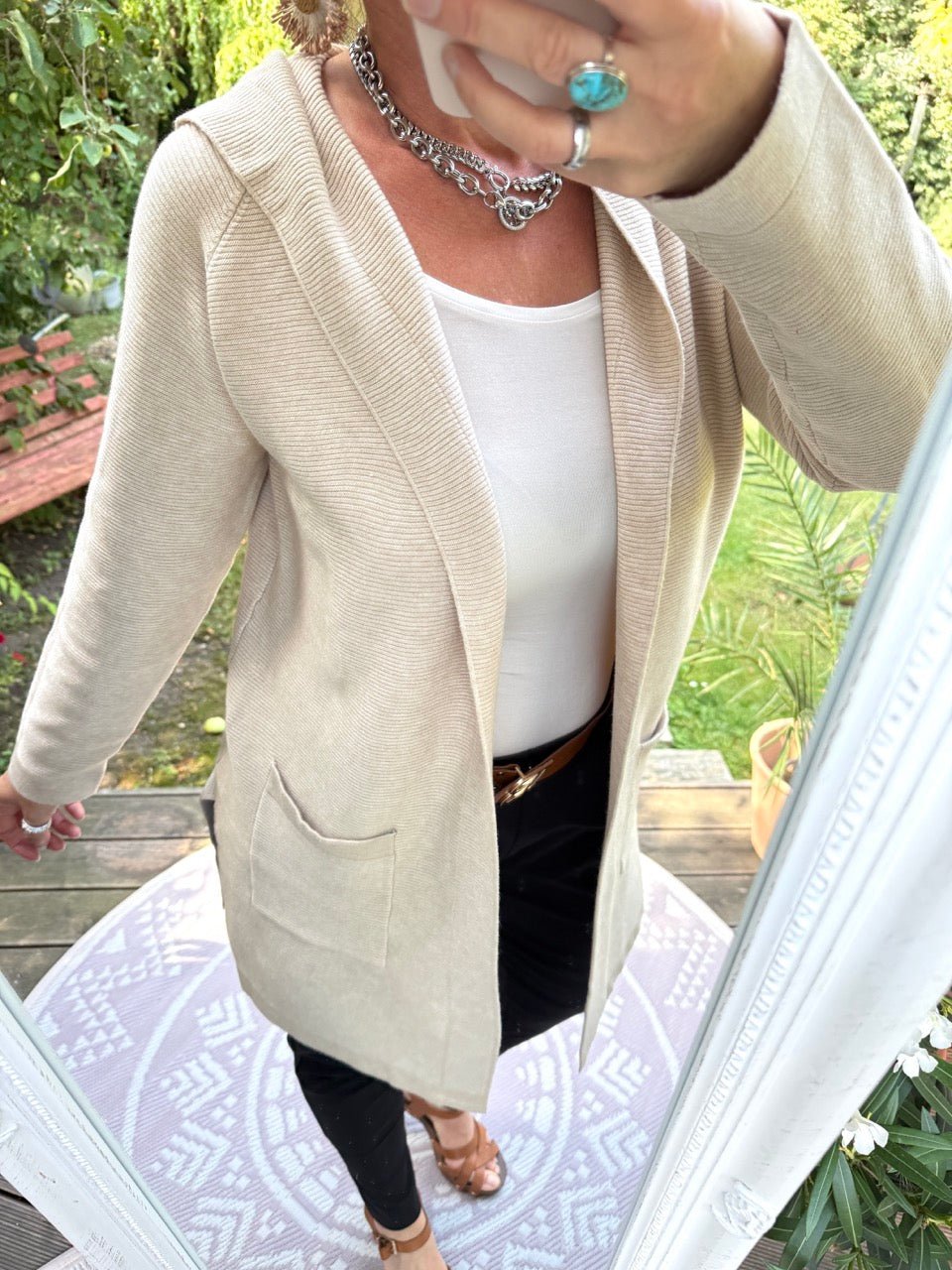 Strickjacke Anna Cream - FROLLEIN KÄTHE Shop