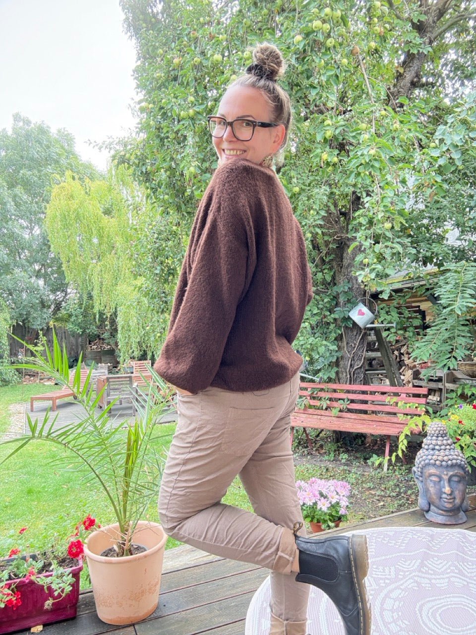Strickjacke Edeljäckchen Chocolate - FROLLEIN KÄTHE Shop