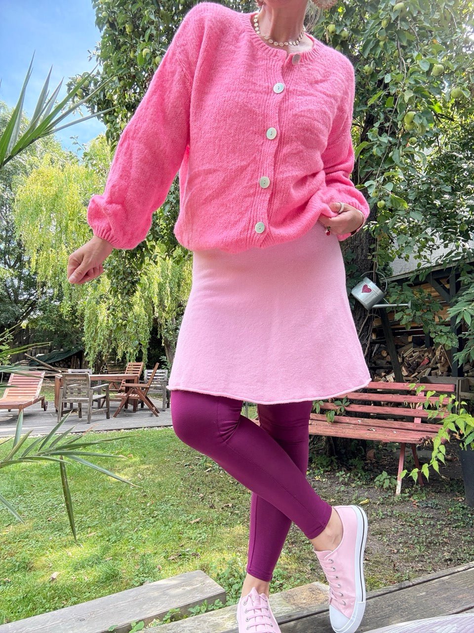 Strickjacke Edeljäckchen Rose - FROLLEIN KÄTHE Shop