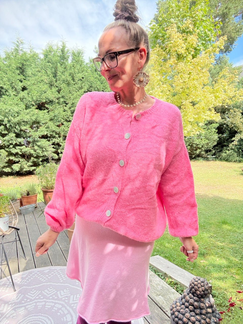 Strickjacke Edeljäckchen Rose - FROLLEIN KÄTHE Shop