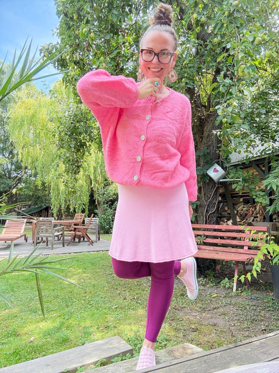 Strickjacke Edeljäckchen Rose - FROLLEIN KÄTHE Shop
