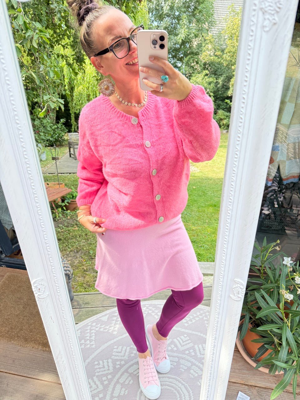 Strickjacke Edeljäckchen Rose - FROLLEIN KÄTHE Shop