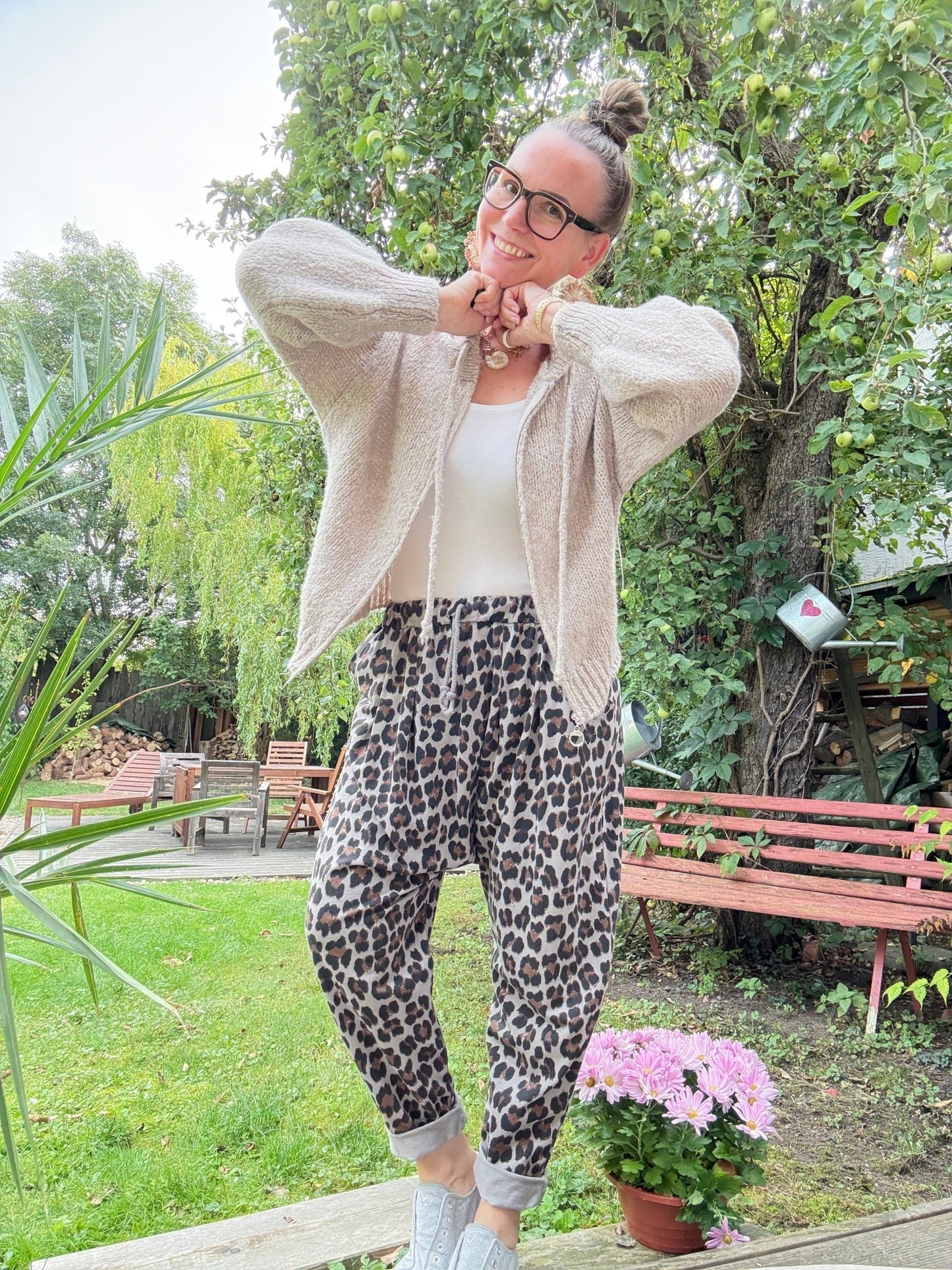 Strickjacke Fine Milchkaffee - FROLLEIN KÄTHE Shop