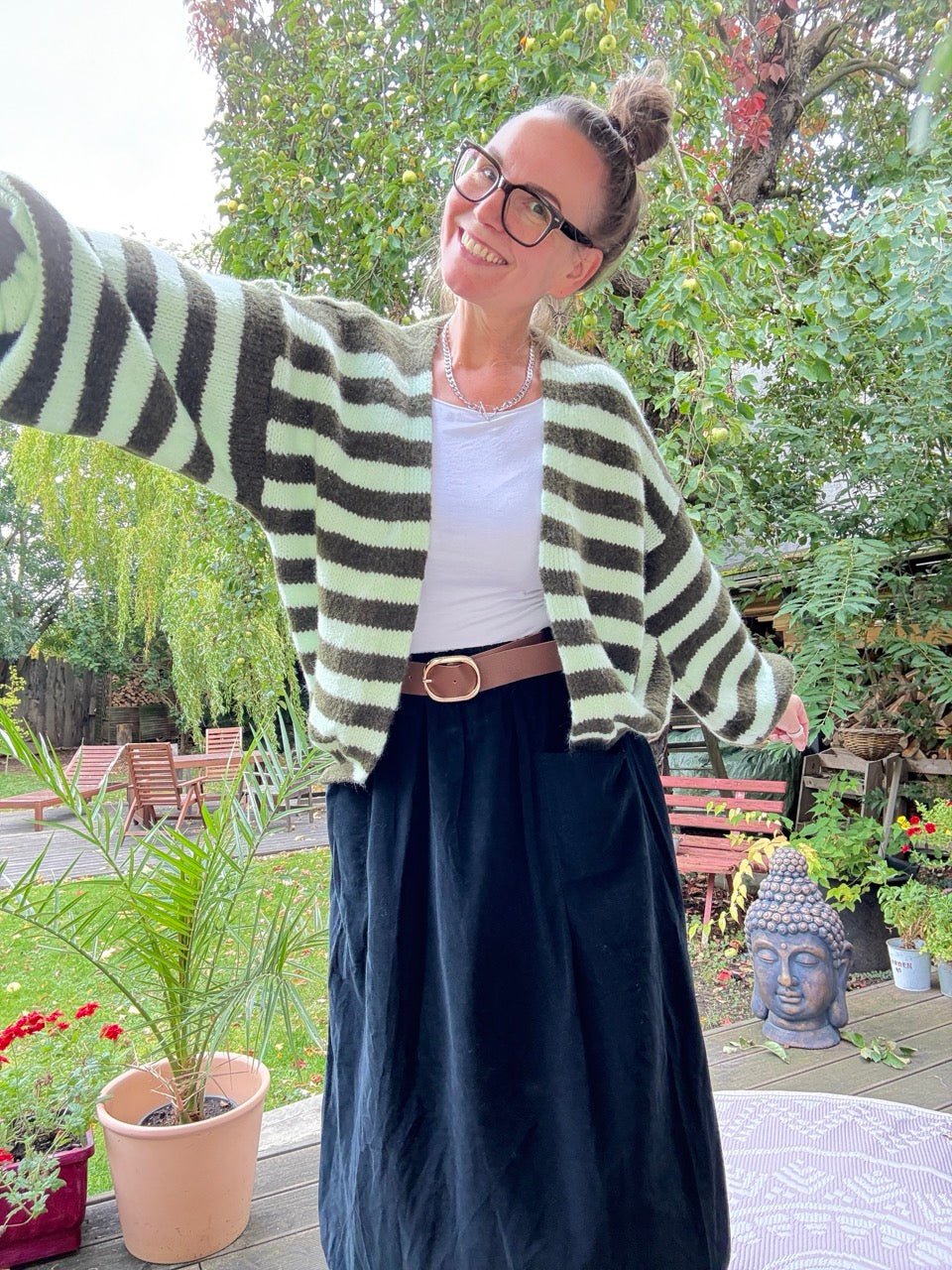 Strickjacke Good Day Grün Mint - FROLLEIN KÄTHE Shop