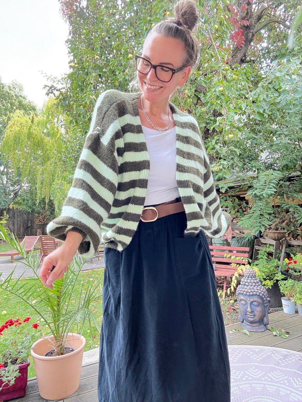 Strickjacke Good Day Grün Mint - FROLLEIN KÄTHE Shop