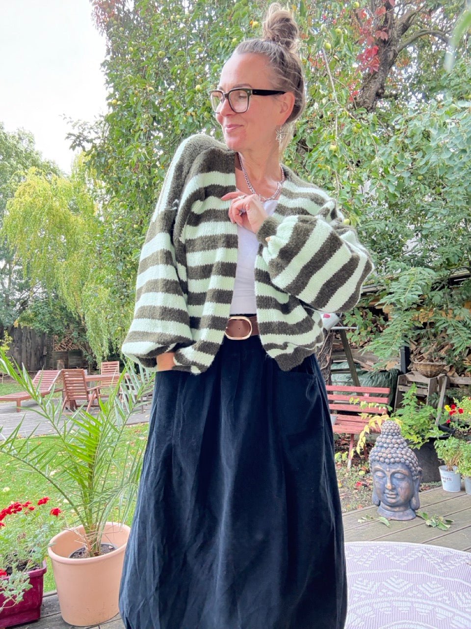 Strickjacke Good Day Grün Mint - FROLLEIN KÄTHE Shop