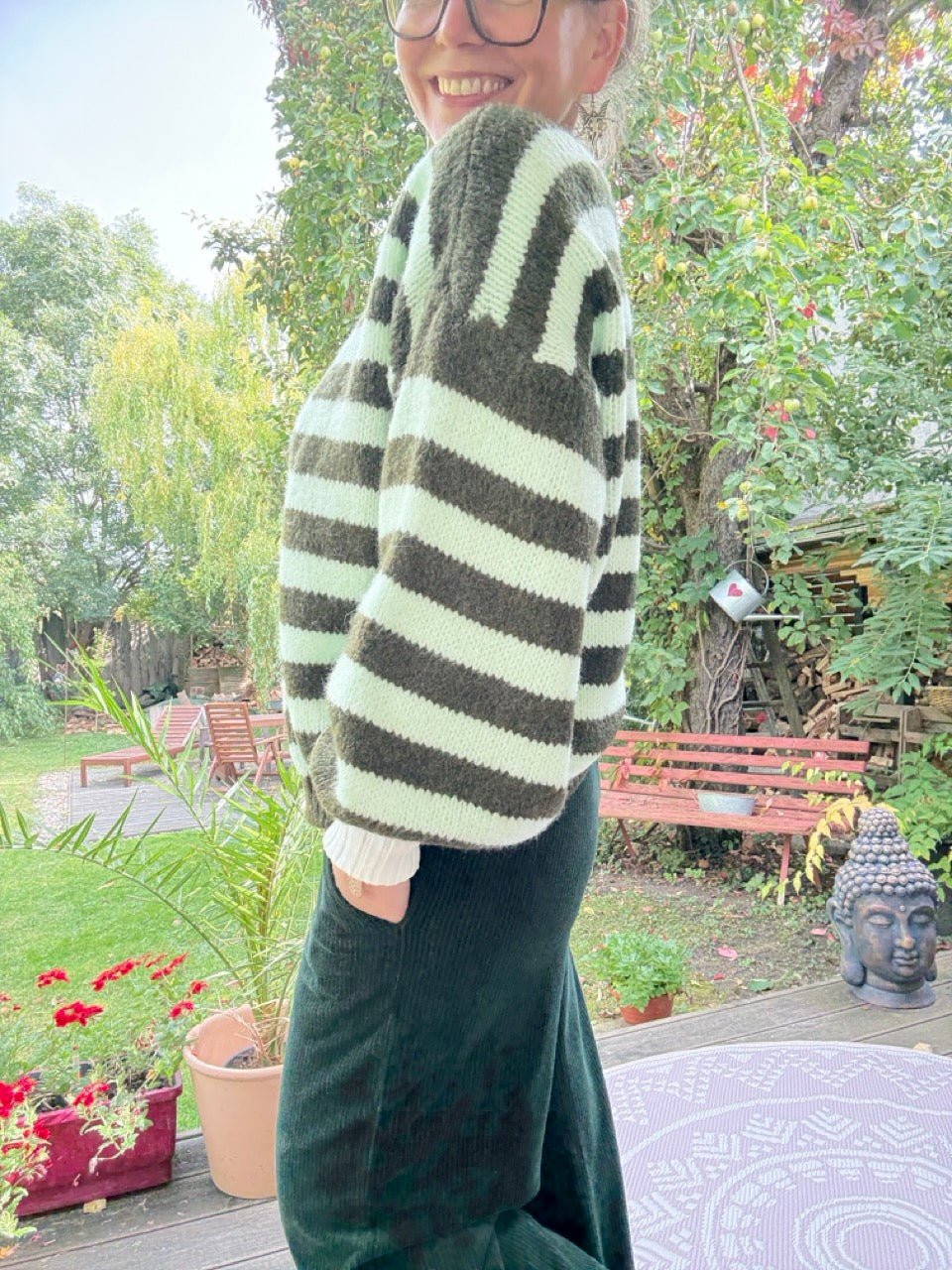 Strickjacke Good Day Grün Mint - FROLLEIN KÄTHE Shop