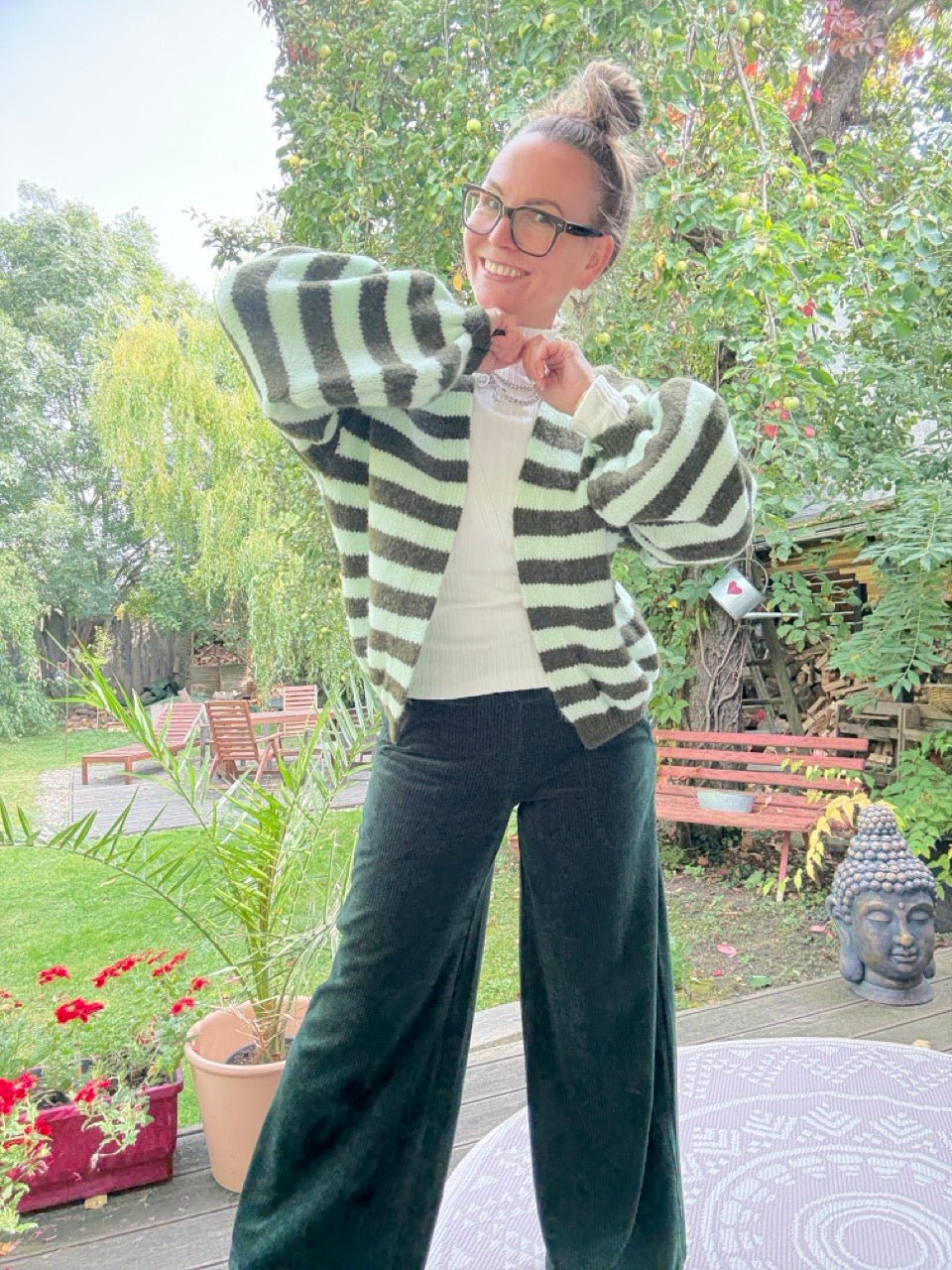 Strickjacke Good Day Grün Mint - FROLLEIN KÄTHE Shop
