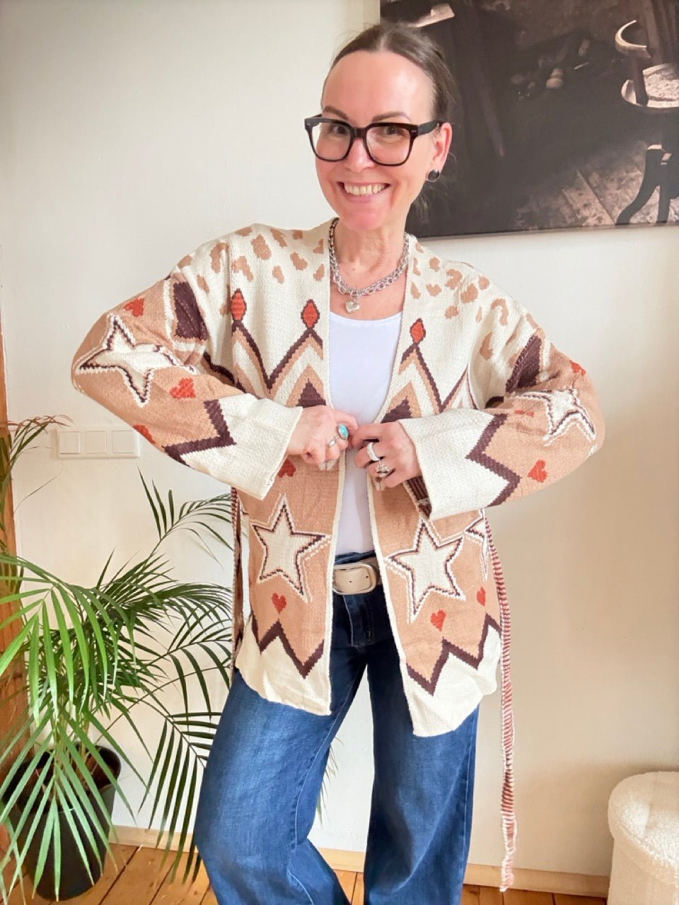 Strickjacke Happy Cream - FROLLEIN KÄTHE Shop