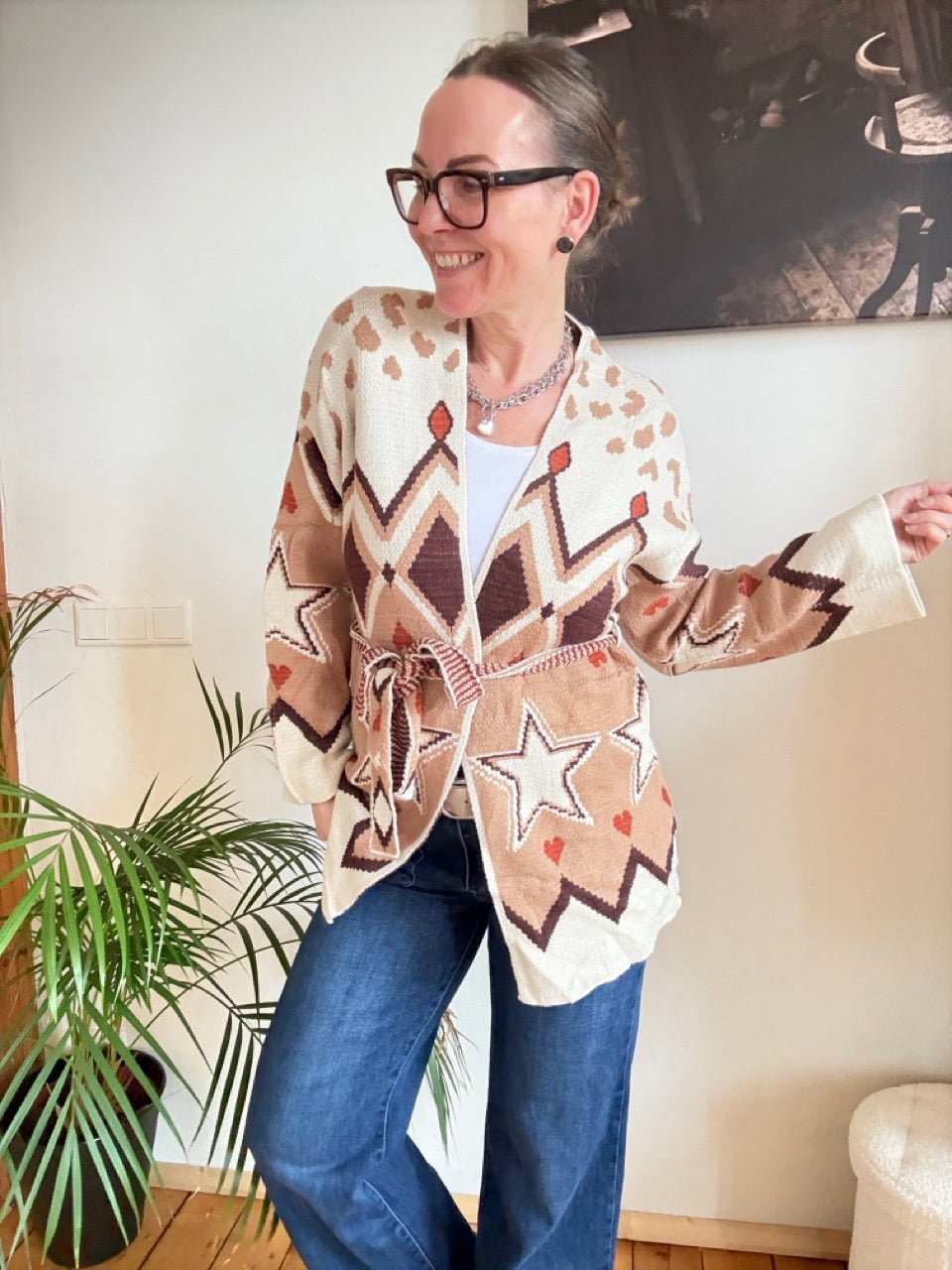 Strickjacke Happy Cream - FROLLEIN KÄTHE Shop