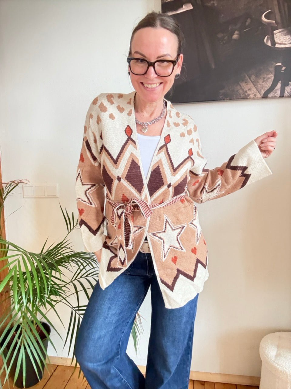 Strickjacke Happy Cream - FROLLEIN KÄTHE Shop
