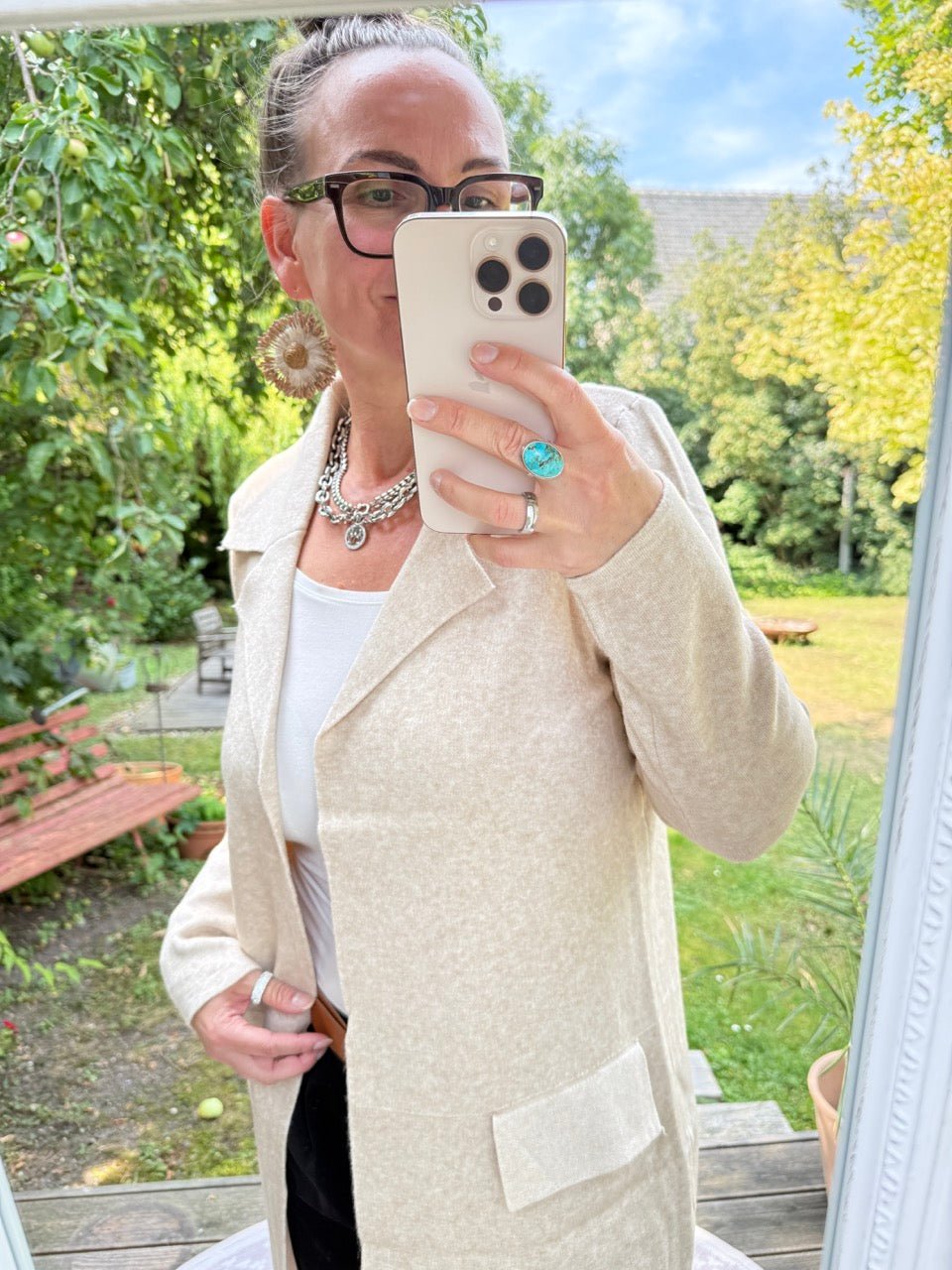 Strickjacke Luisa Cream - FROLLEIN KÄTHE Shop