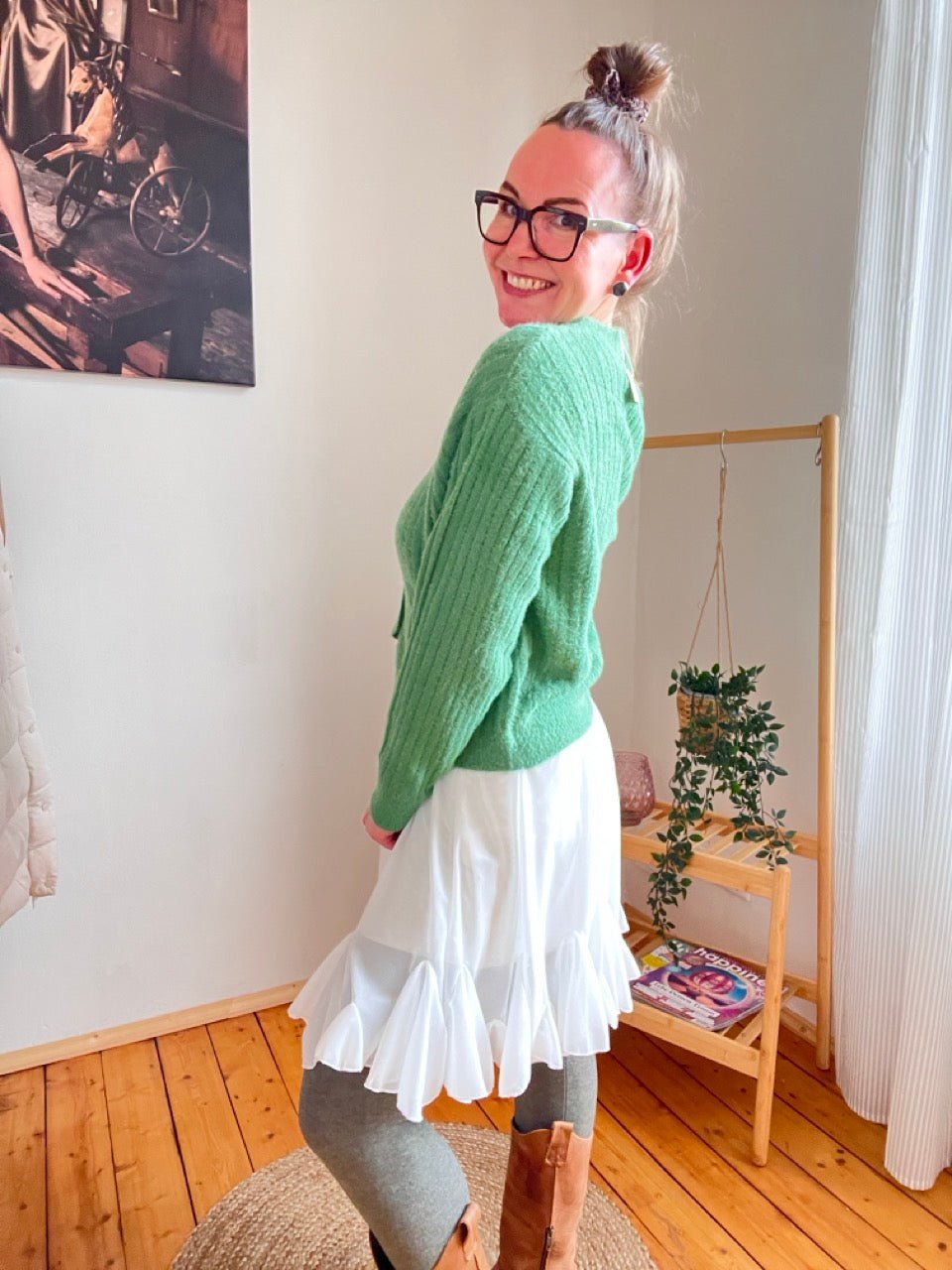 Strickjacke Rosanna Grün - FROLLEIN KÄTHE Shop