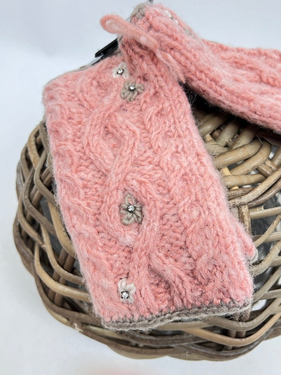 Stulpen Pulswärmer Rose Handmade EINZELSTÜCK - FROLLEIN KÄTHE Shop