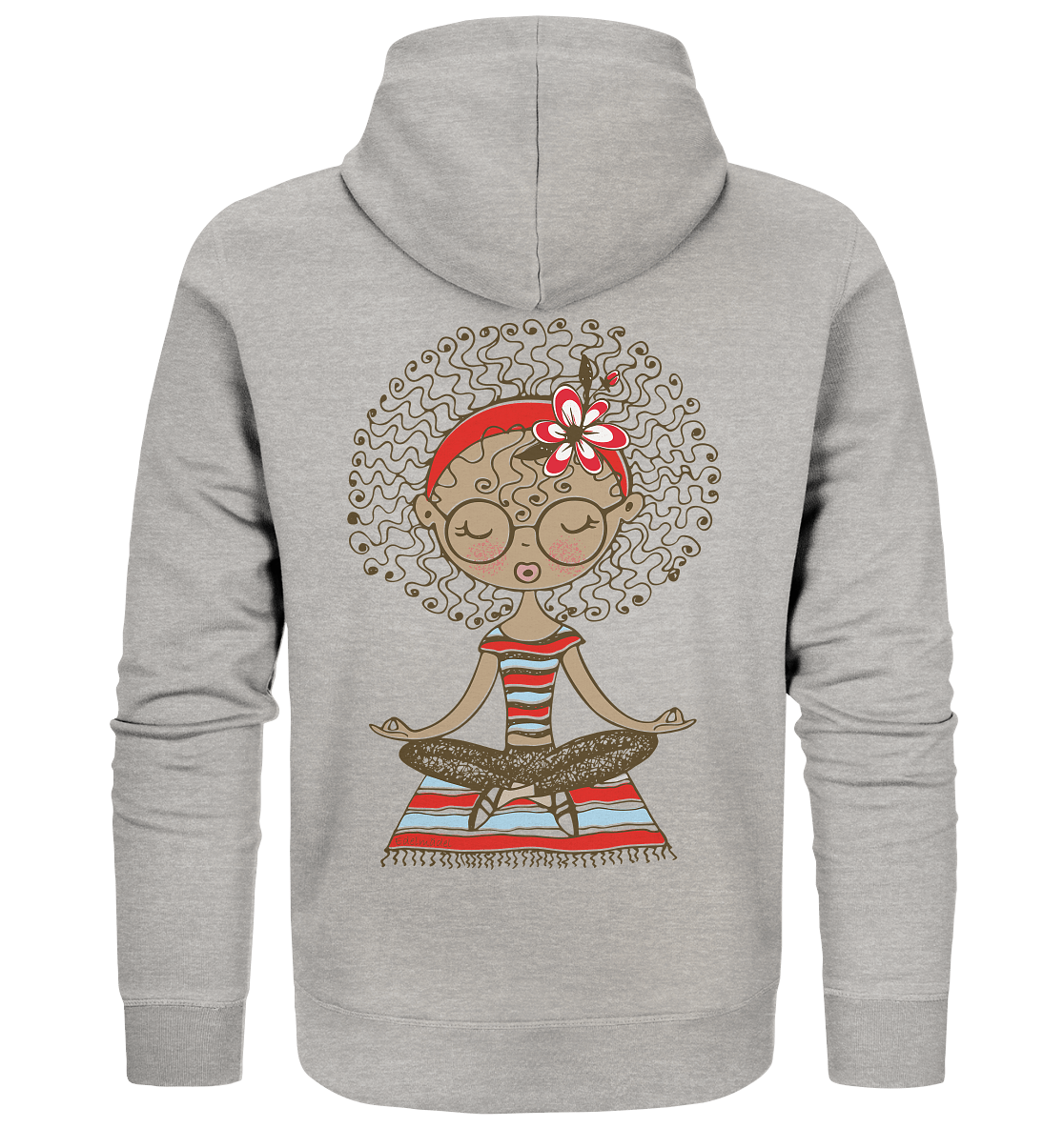 Sweatjacke Edelmädel Organic Meditation Girl - FROLLEIN KÄTHE Shop
