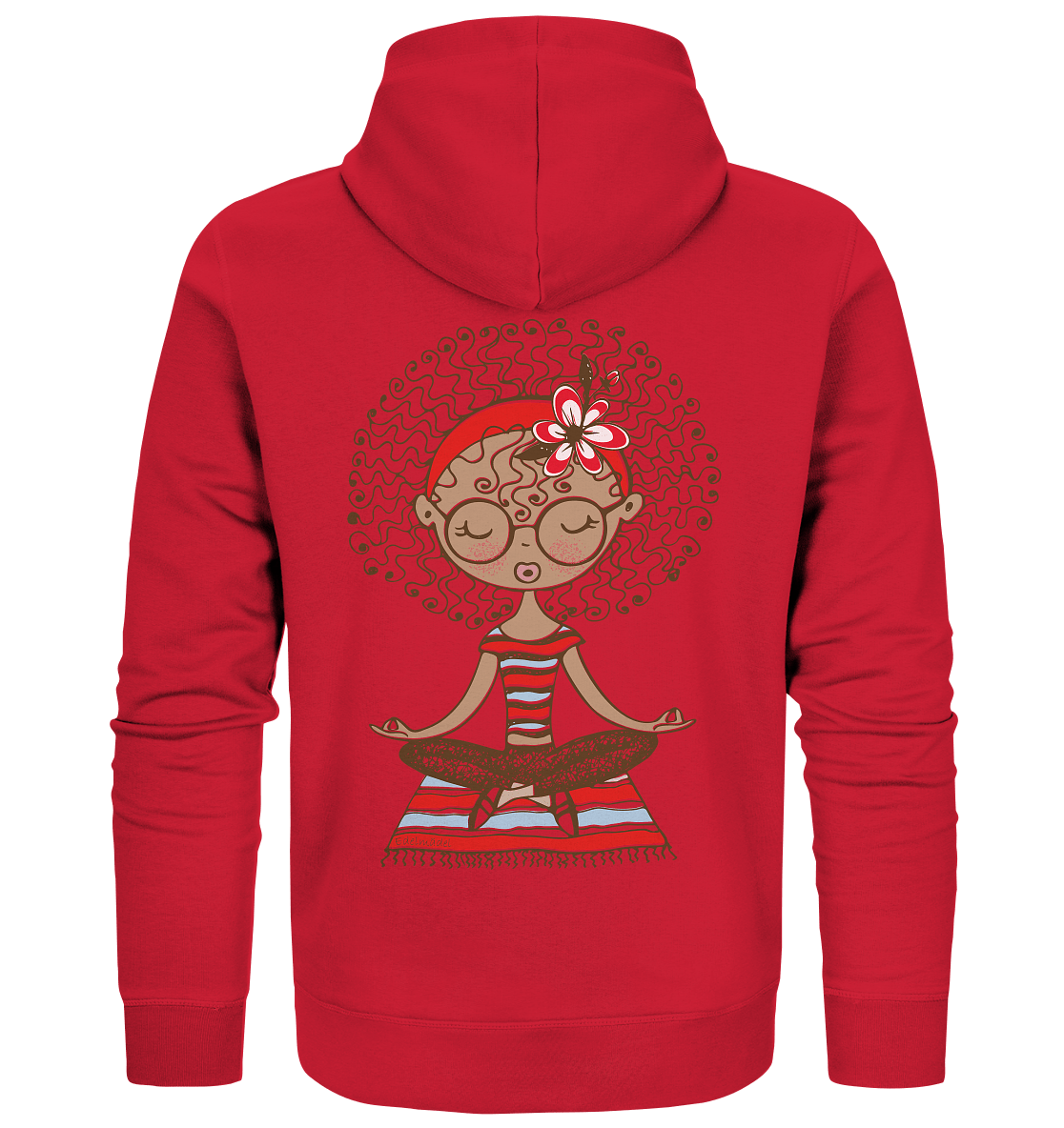 Sweatjacke Edelmädel Organic Meditation Girl - FROLLEIN KÄTHE Shop